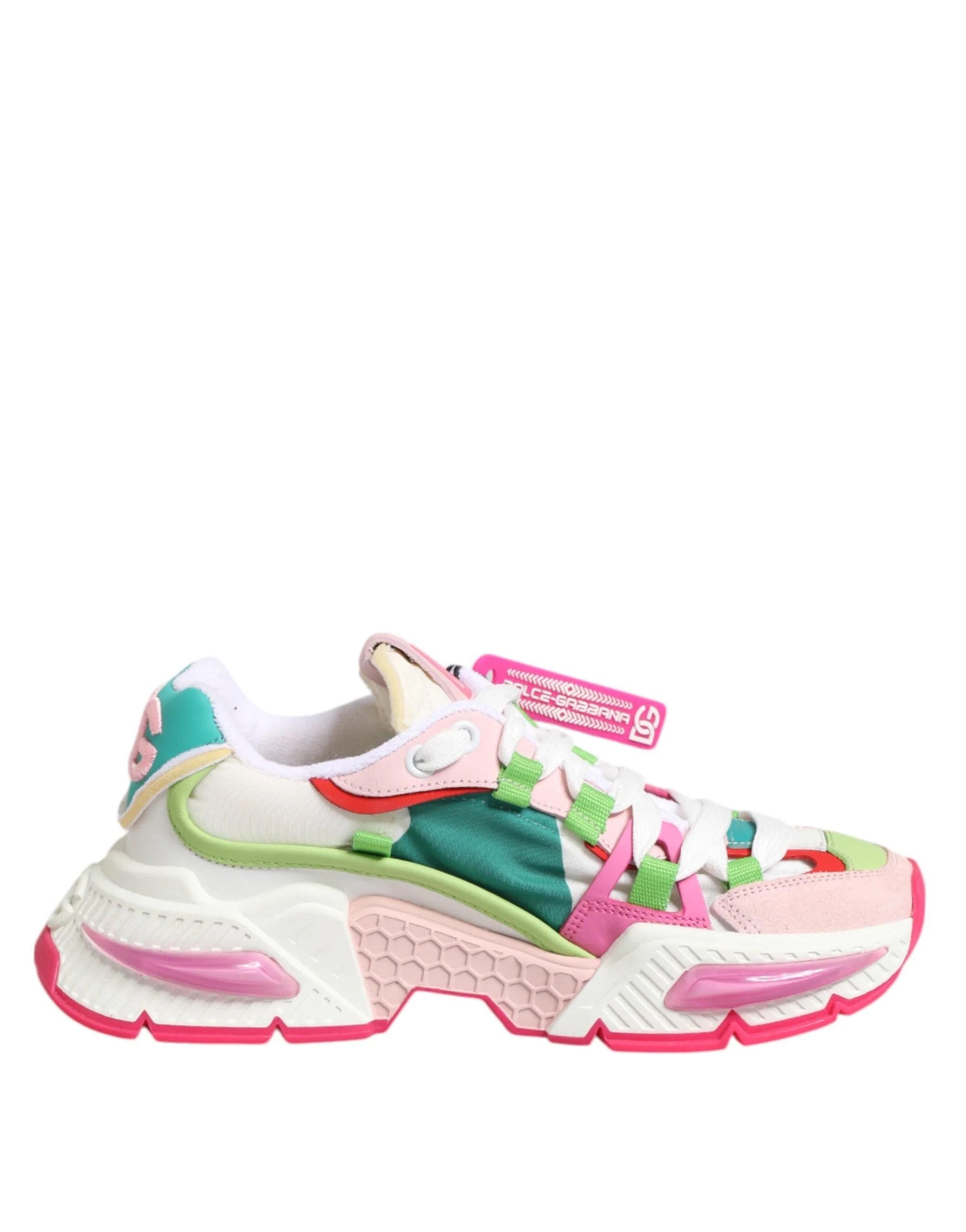 Dolce & Gabbana färgstarka lädersneakers Airmaster - EU35/US4.5