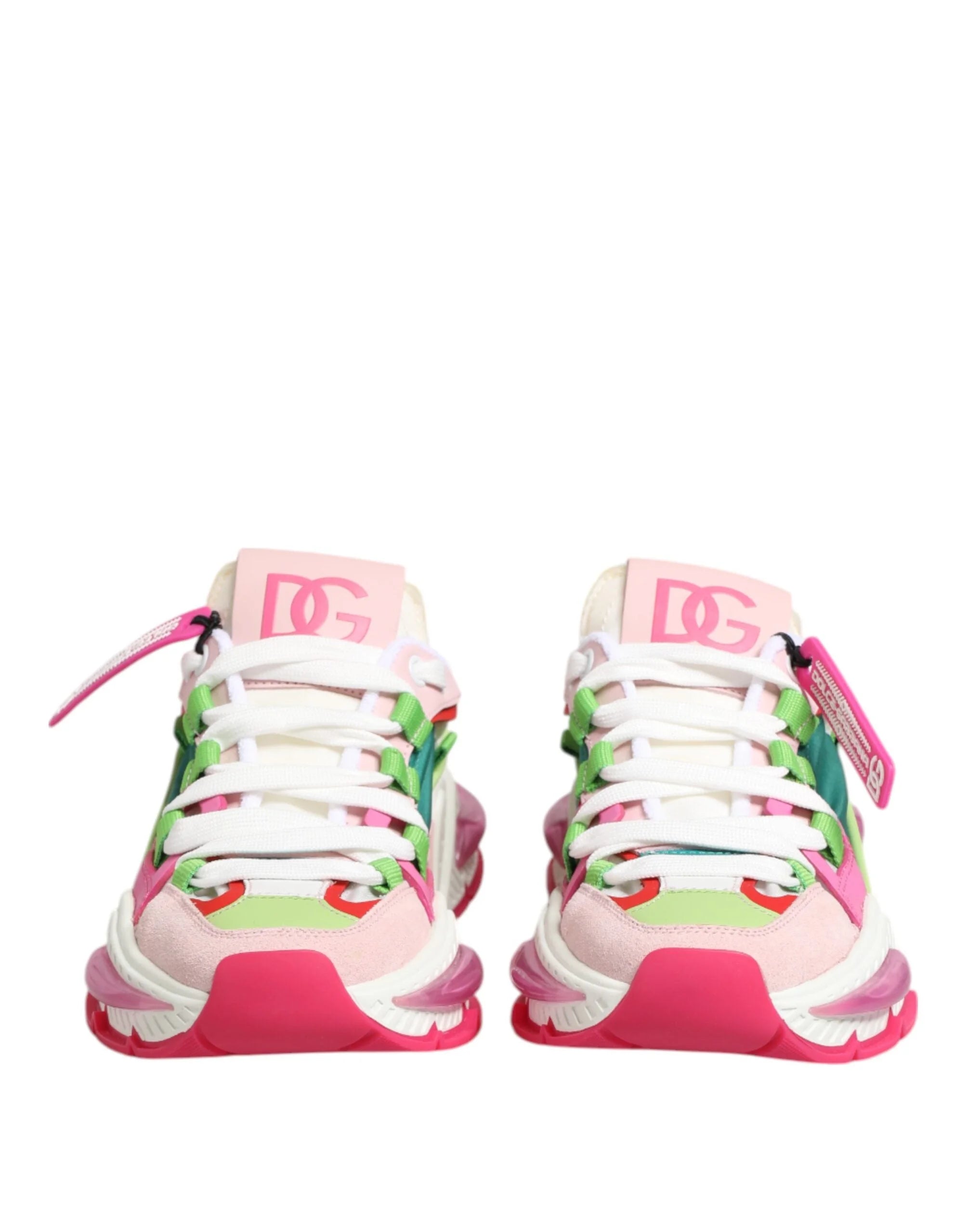 Dolce & Gabbana färgstarka lädersneakers Airmaster - EU35/US4.5