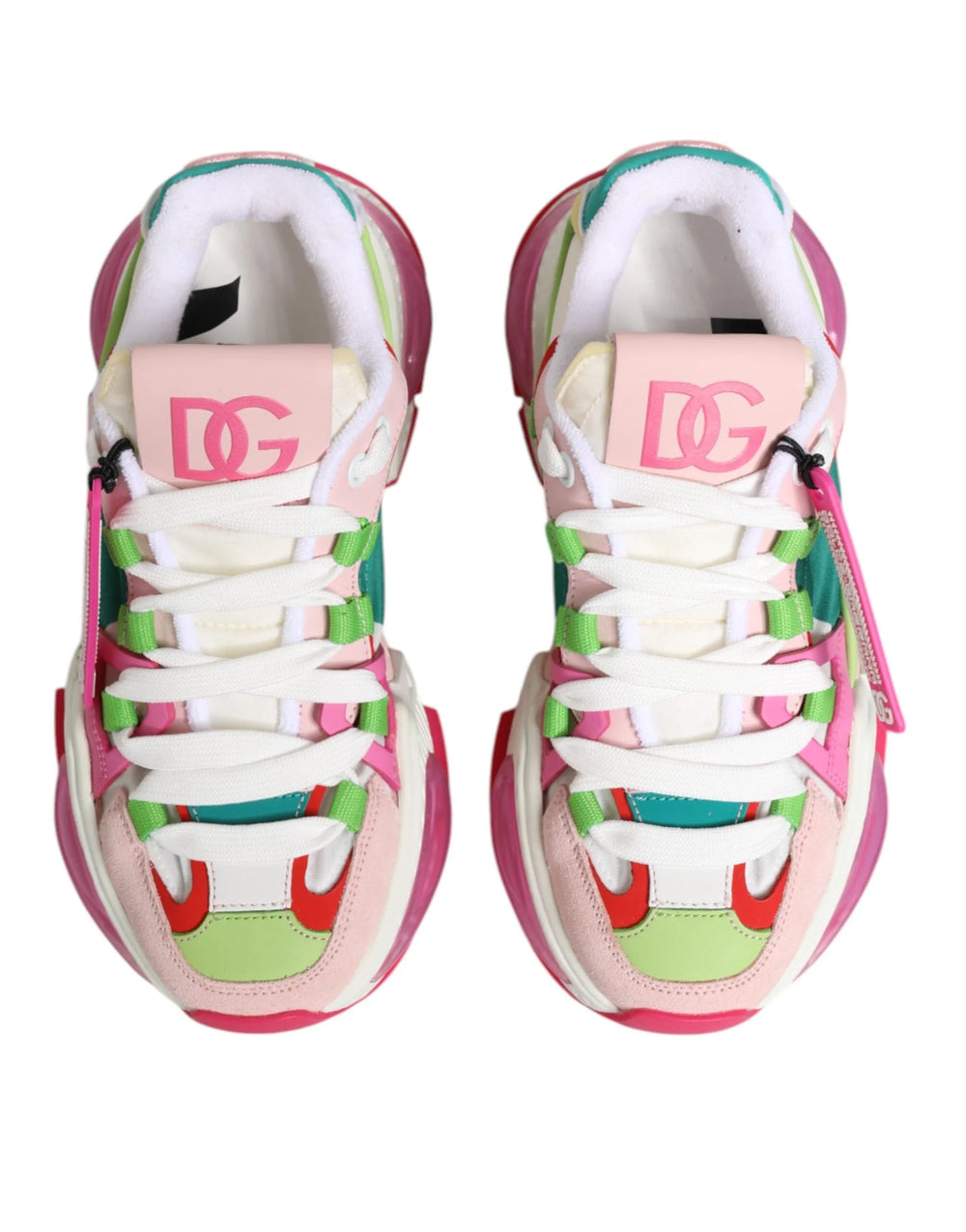 Dolce & Gabbana färgstarka lädersneakers Airmaster - EU35/US4.5