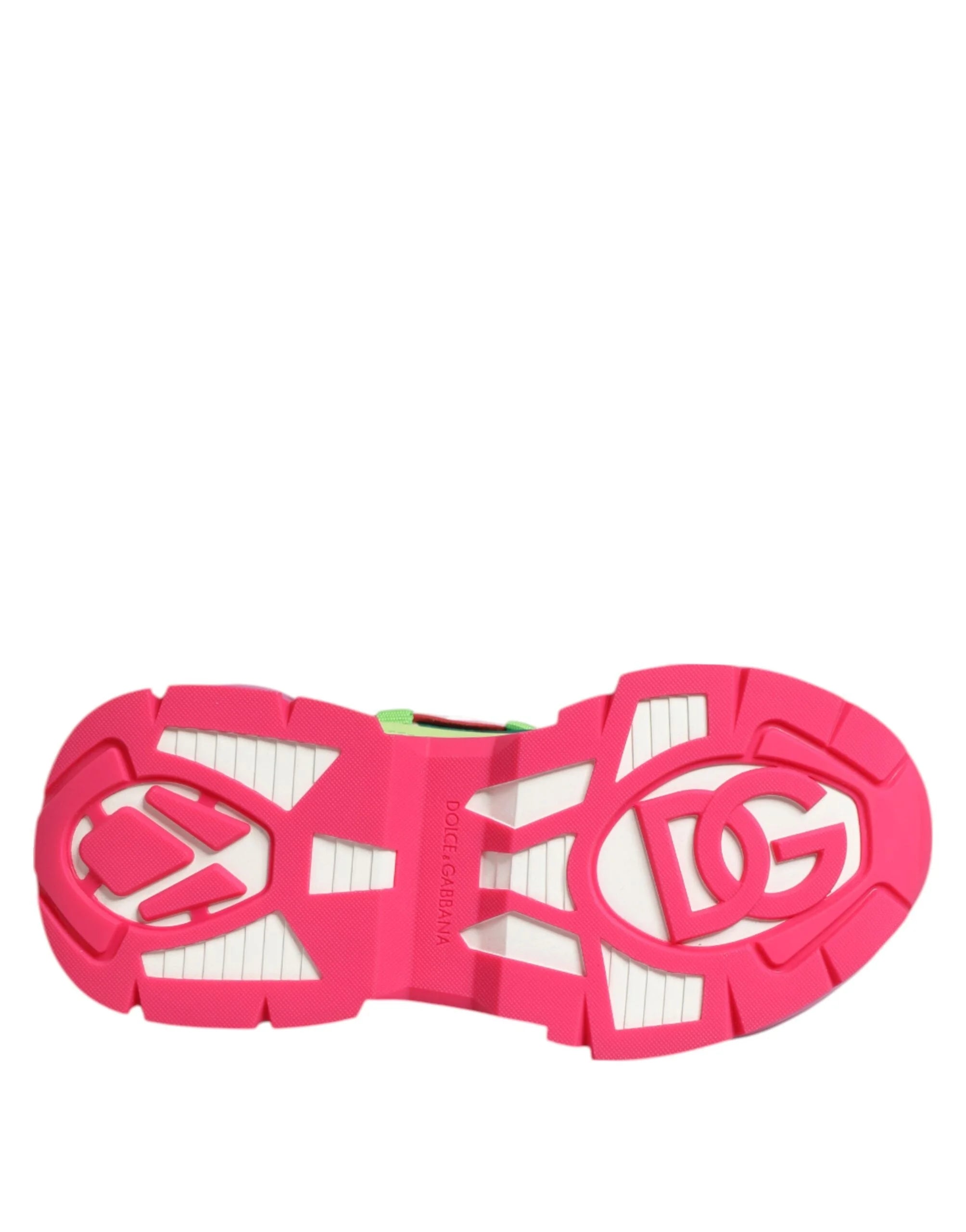 Dolce & Gabbana färgstarka lädersneakers Airmaster - EU35/US4.5