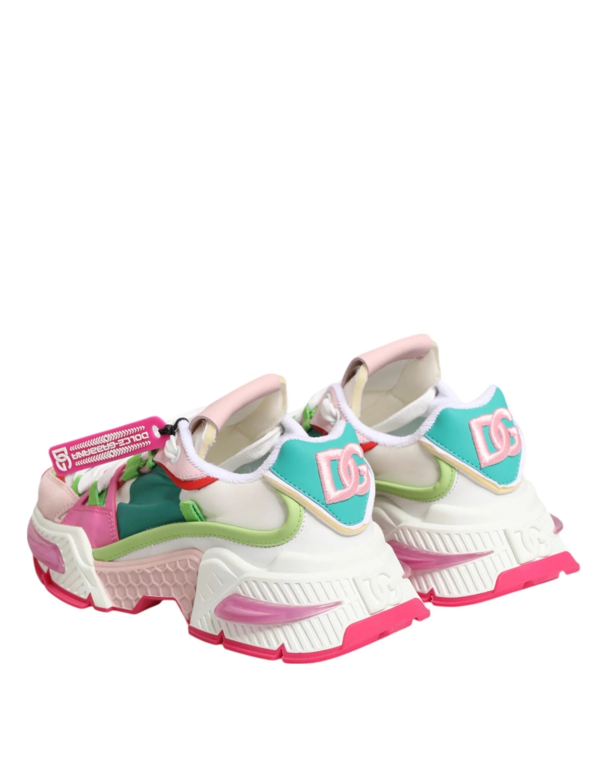 Dolce & Gabbana Multicolor Leather Airmaster Low Top Sneaker Shoes - EU35/US4.5 - Sneakers