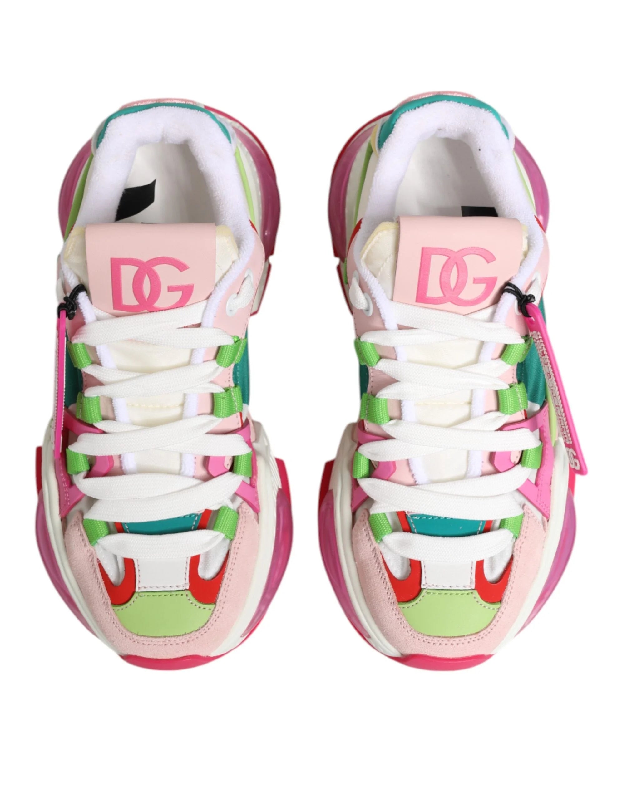 Dolce & Gabbana Multicolor Leather Airmaster Low Top Sneaker Shoes - EU35/US4.5 - Sneakers