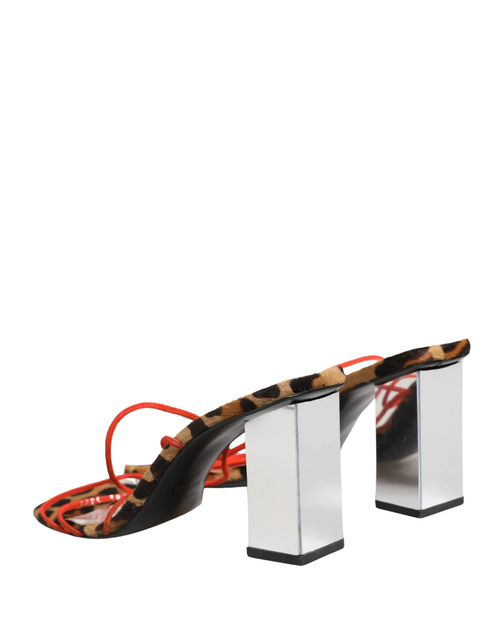 Dolce & Gabbana Flerfargede Lærhæler Sandaler Sko - EU39/US8.5