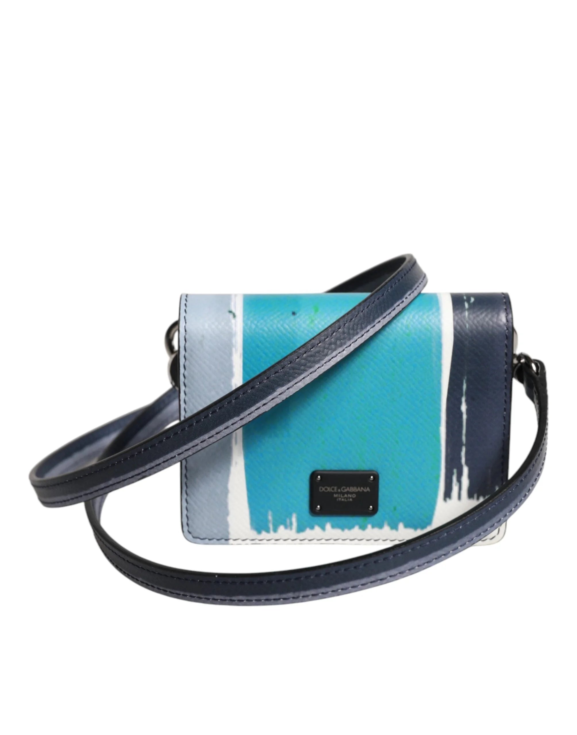 Dolce & Gabbana Multicolor Leather DG Logo Bifold Card Holder Wallet - Wallets