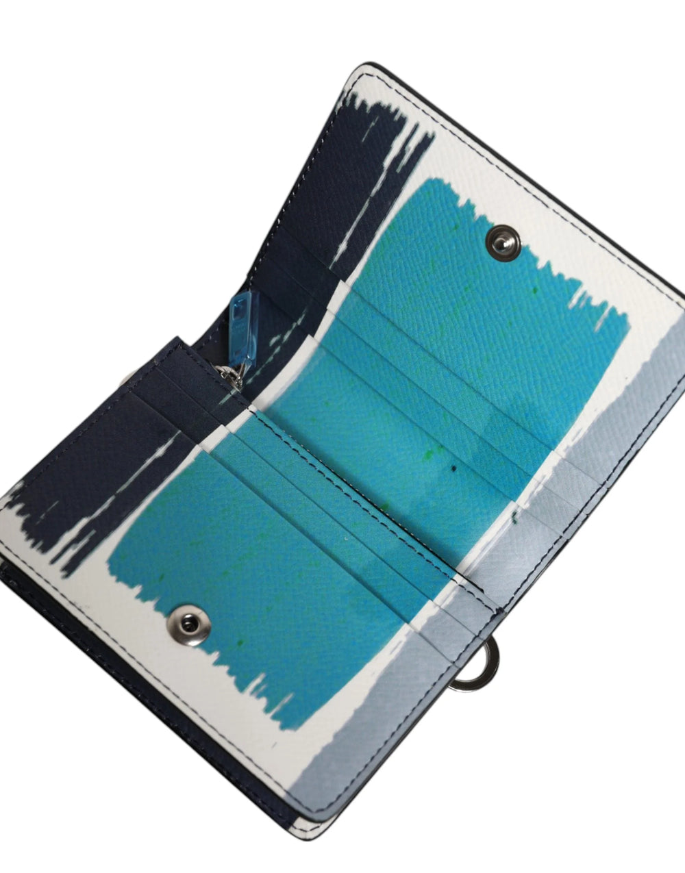 Dolce & Gabbana Multicolor Leather DG Logo Bifold Card Holder Wallet - Wallets