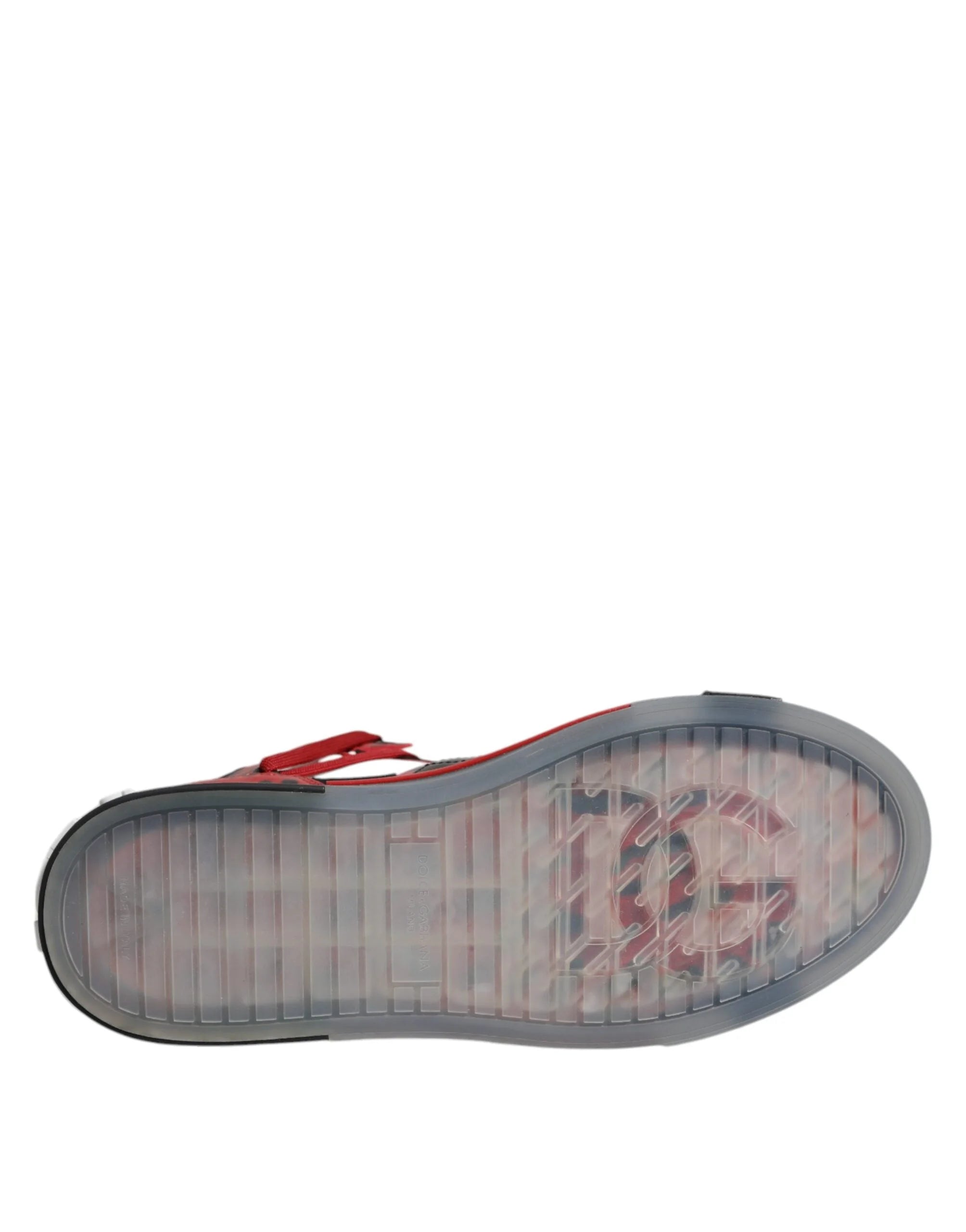 Dolce & Gabbana Multicolor Leather High Top Sneakers Shoes - Sneakers