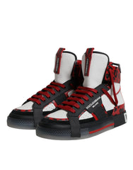 Dolce & Gabbana Multicolor Leather High Top Sneakers Shoes - Sneakers