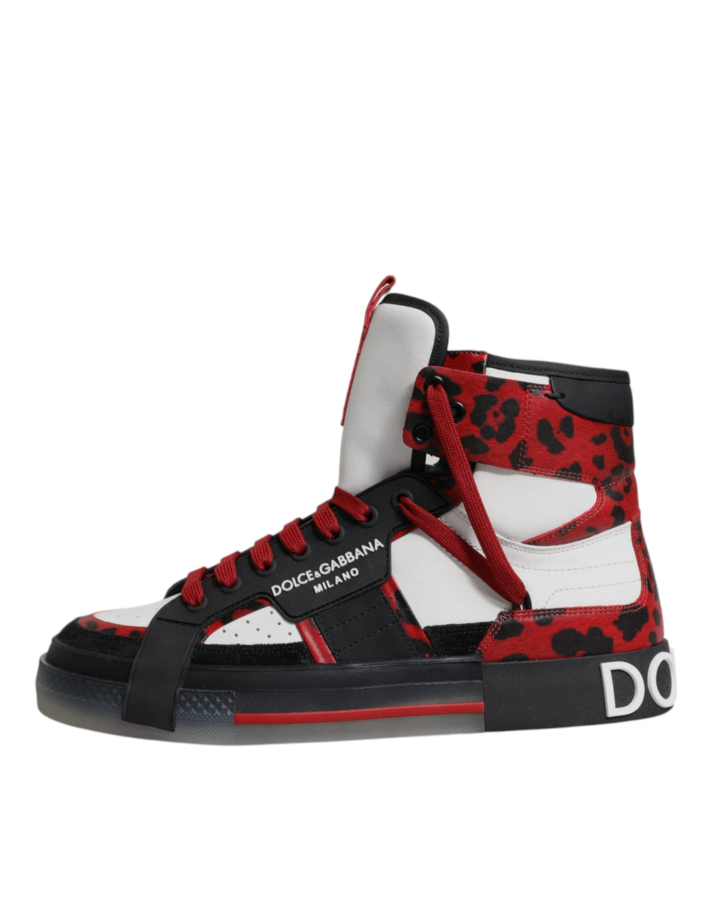 Dolce & Gabbana Multicolor Leather High Top Sneakers Shoes - Sneakers