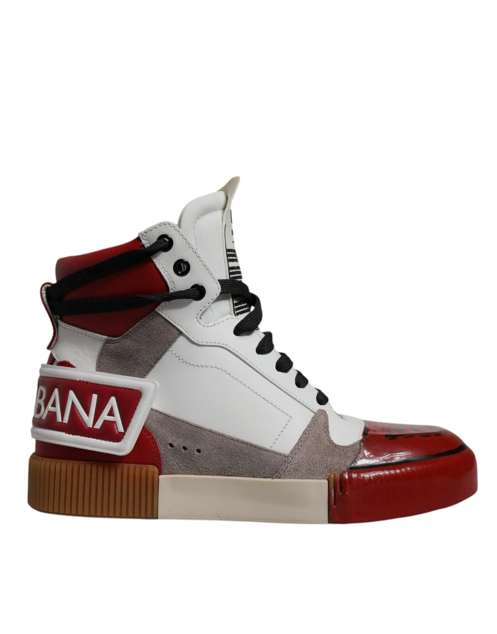 Dolce & Gabbana Multicolor Leather High Top Sneakers Shoes - EU40/US7 - Sneakers