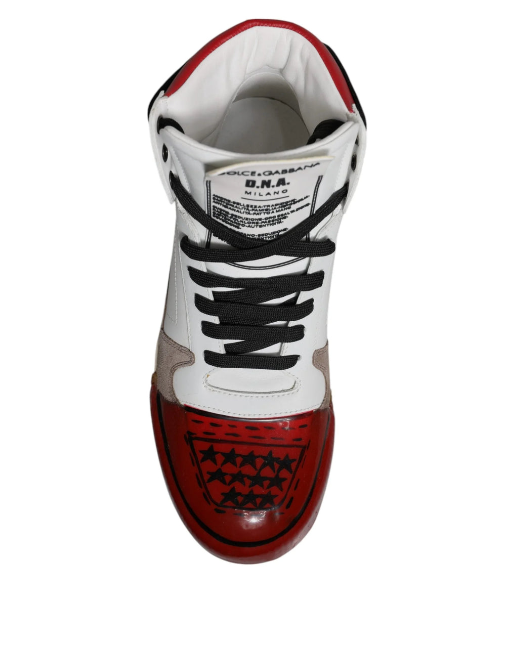 Dolce & Gabbana Multicolor Leather High Top Sneakers Shoes - EU40/US7 - Sneakers
