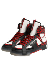 Dolce & Gabbana Multicolor Leather High Top Sneakers Shoes - EU43/US10