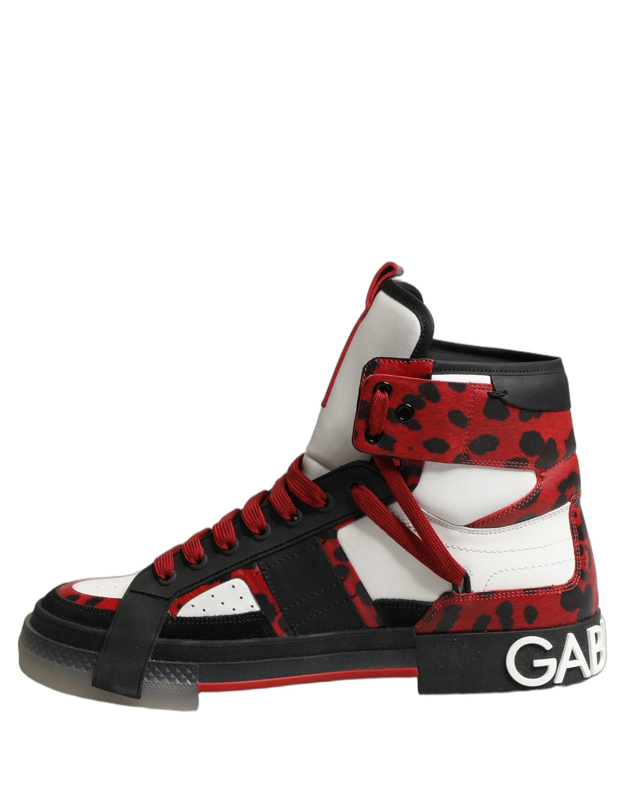 Dolce & Gabbana Multicolor Leather High Top Sneakers Shoes - EU43/US10