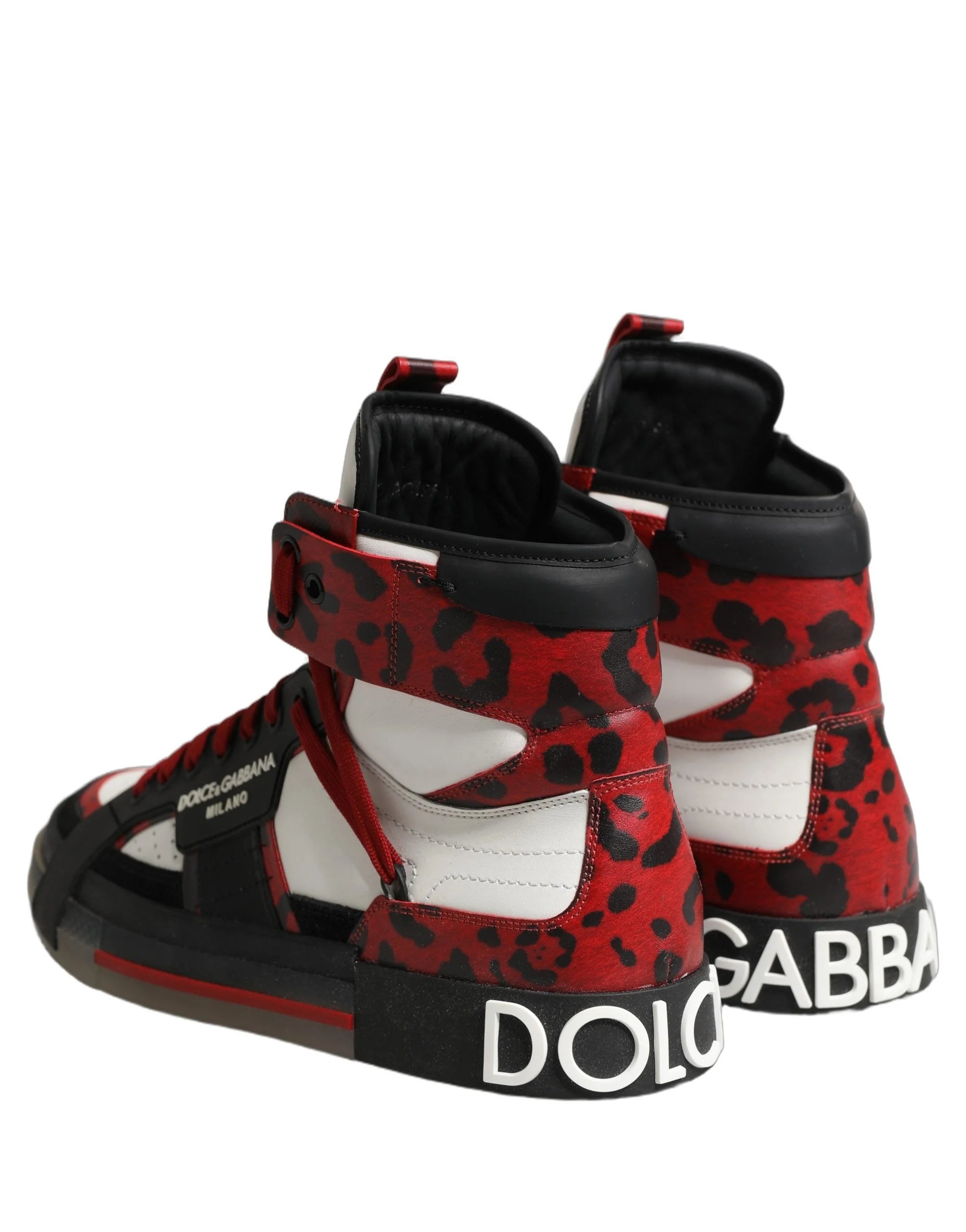 Dolce & Gabbana Multicolor Leather High Top Sneakers Shoes - EU43/US10