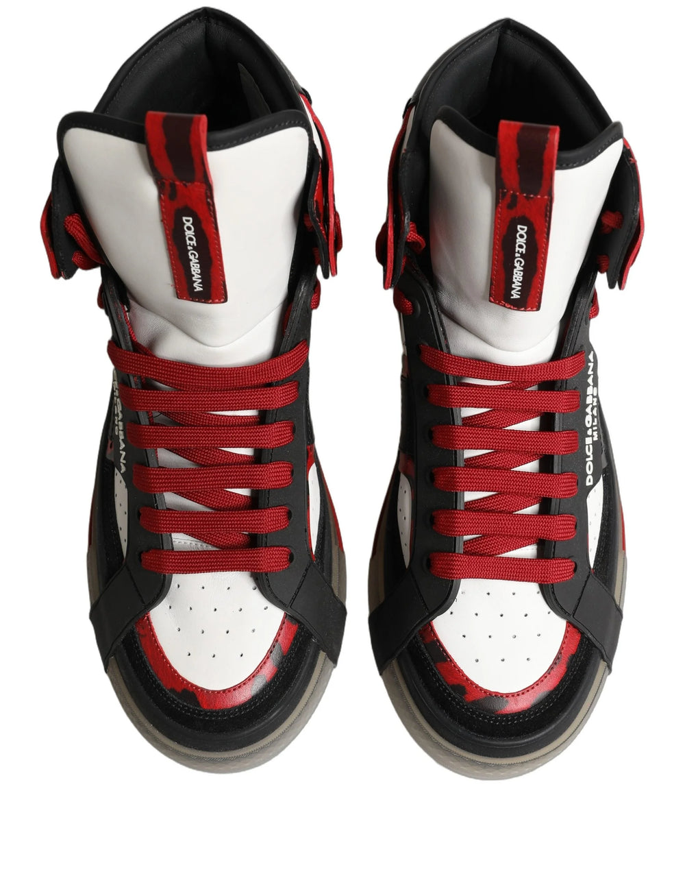 Dolce & Gabbana Multicolor Leather High Top Sneakers Shoes - EU43/US10