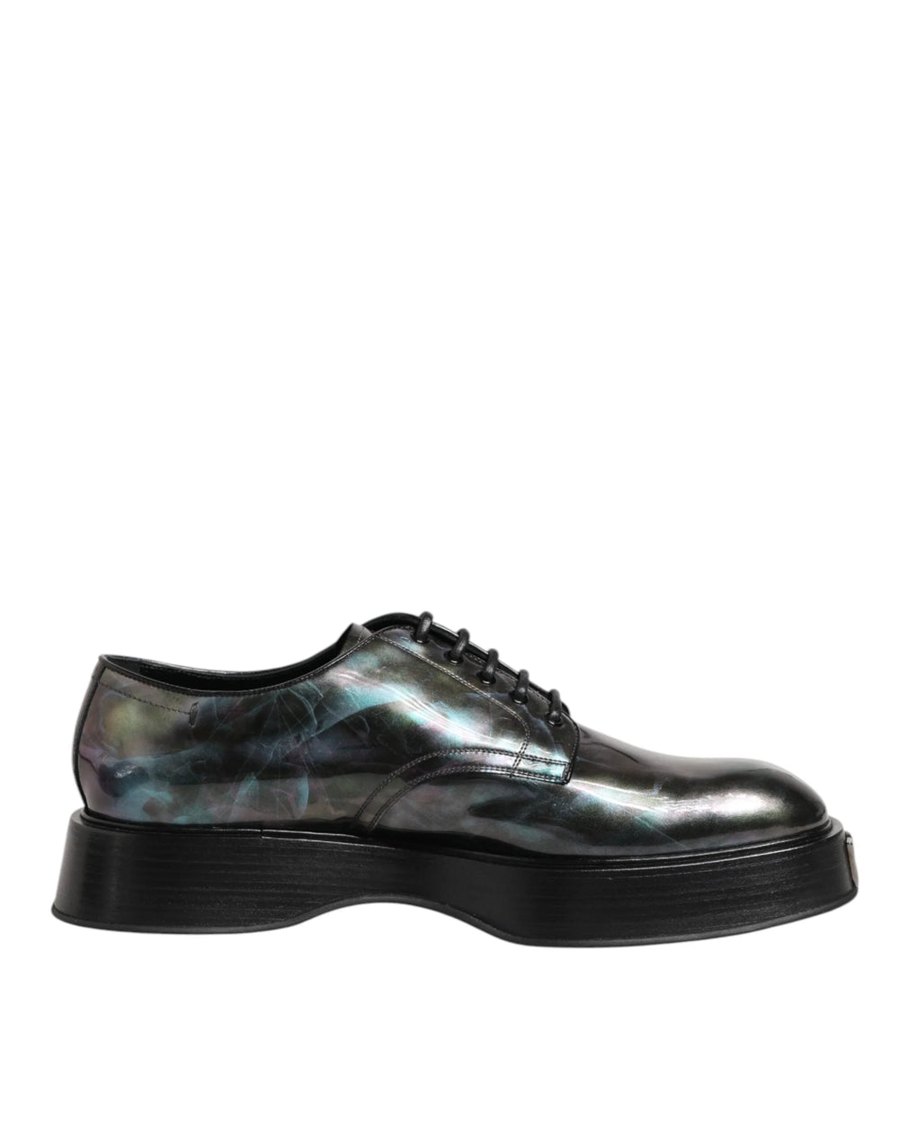 Dolce & Gabbana Multicolor Leather Lace-up Men Formal Derby Shoes - Shoes