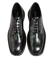 Dolce & Gabbana Multicolor Leather Lace-up Men Formal Derby Shoes - Shoes