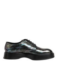 Dolce & Gabbana Multicolor Leather Lace-up Men Formal Derby Shoes - Shoes