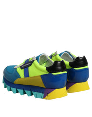 Dolce & Gabbana Multicolor Leather Low Top Men Sneakers Shoes - EU39/US6