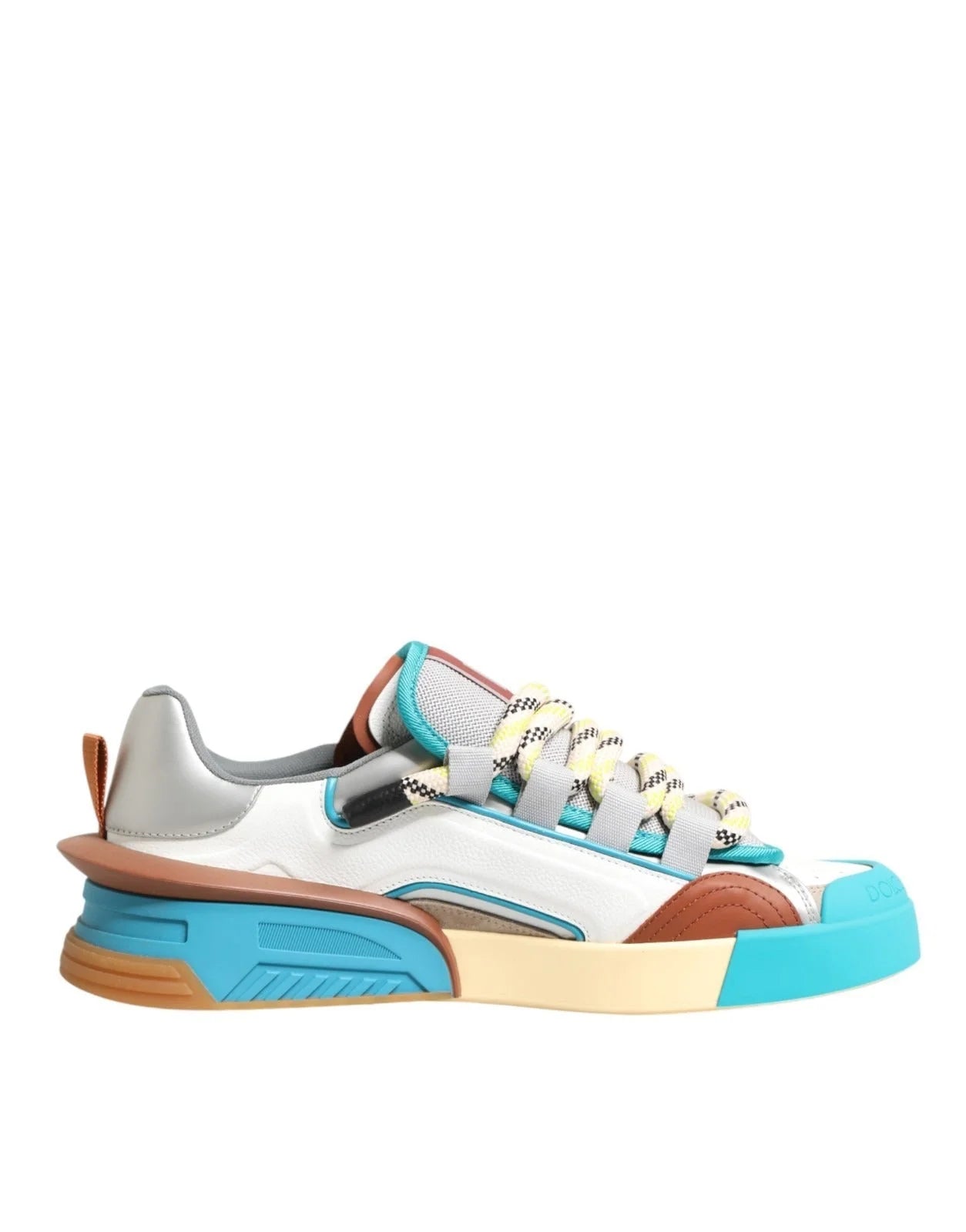 Dolce & Gabbana Multicolor Leather Low Top Sneakers Shoes - EU44/US11