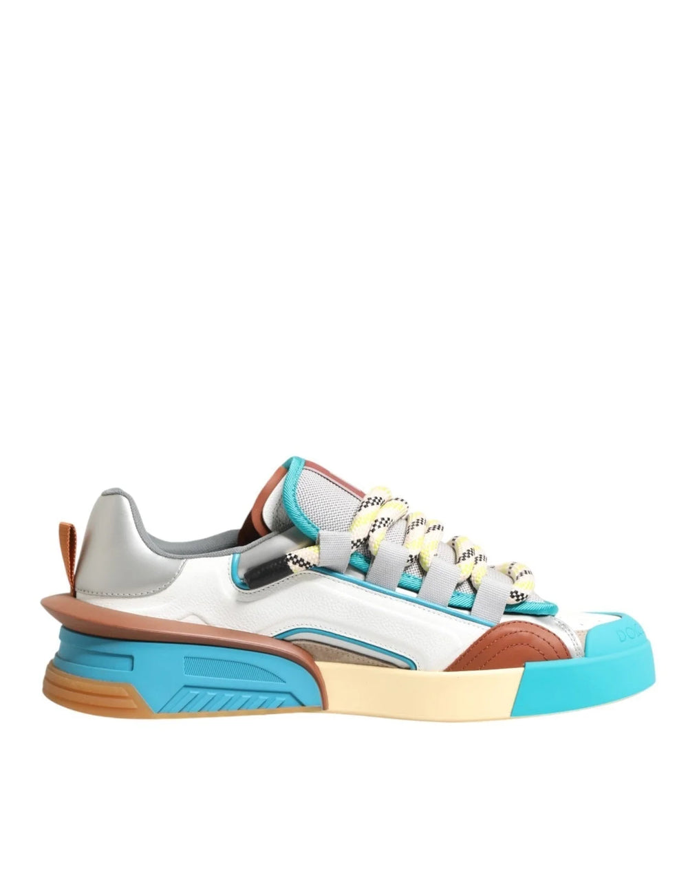 Dolce & Gabbana Multicolor Leather Low Top Sneakers Shoes - EU44/US11