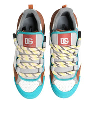 Dolce & Gabbana Multicolor Leather Low Top Sneakers Shoes - EU44/US11