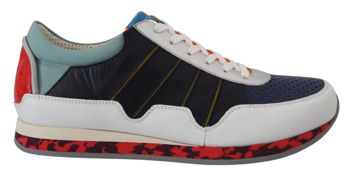Dolce & Gabbana Multicolor Leather Sport Low Top Sneakers - Sneakers