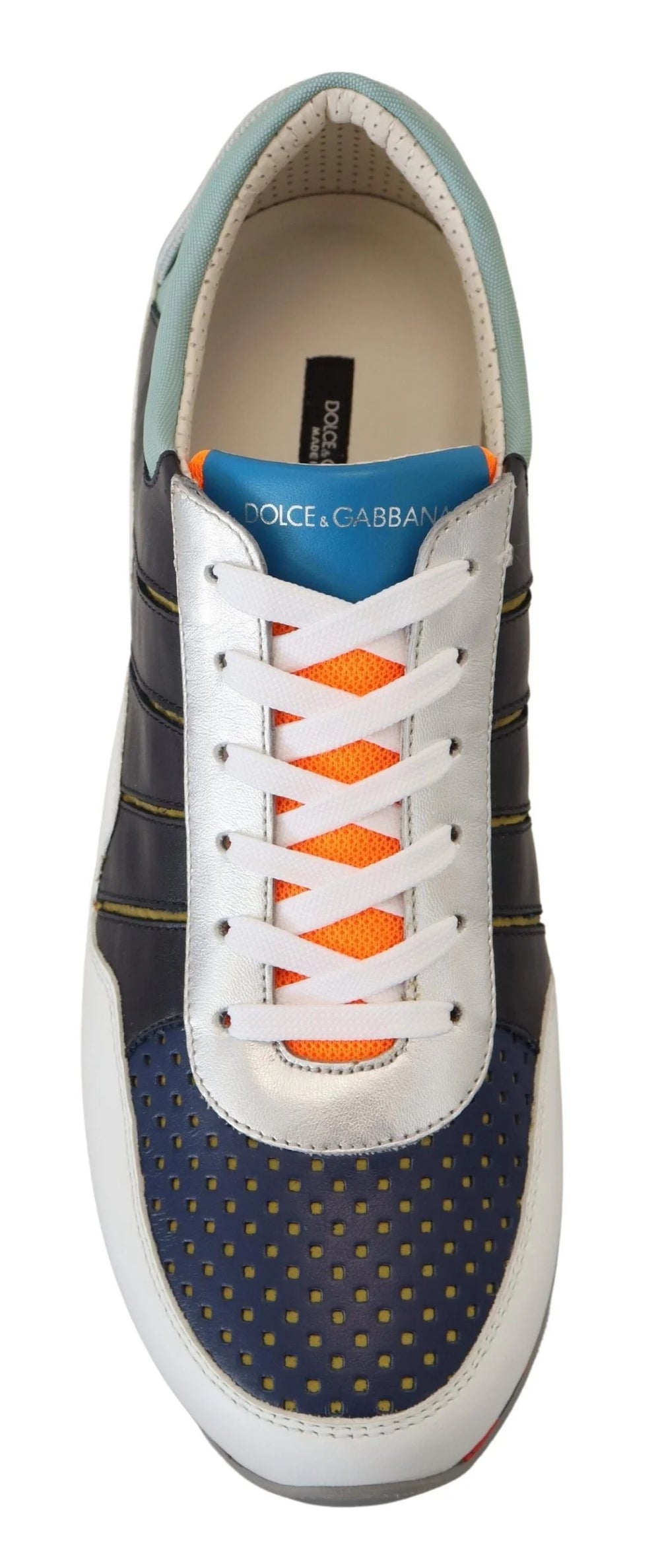Dolce & Gabbana Multicolor Leather Sport Low Top Sneakers - Sneakers