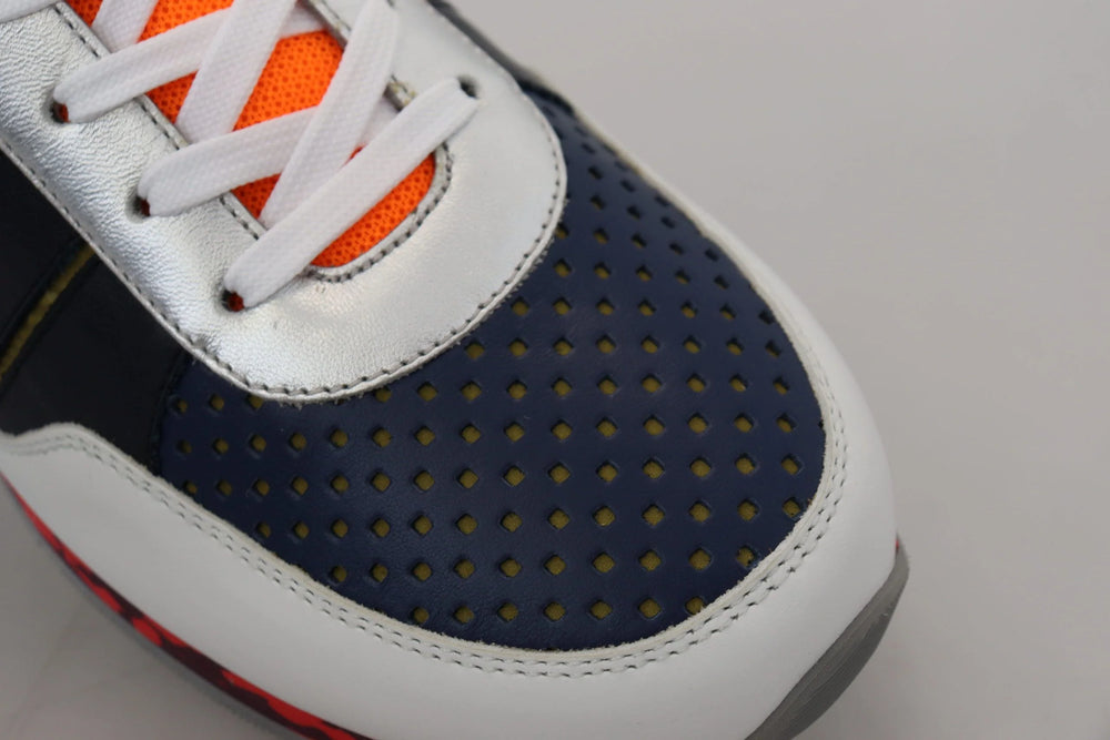 Dolce & Gabbana Multicolor Leather Sport Low Top Sneakers - Sneakers