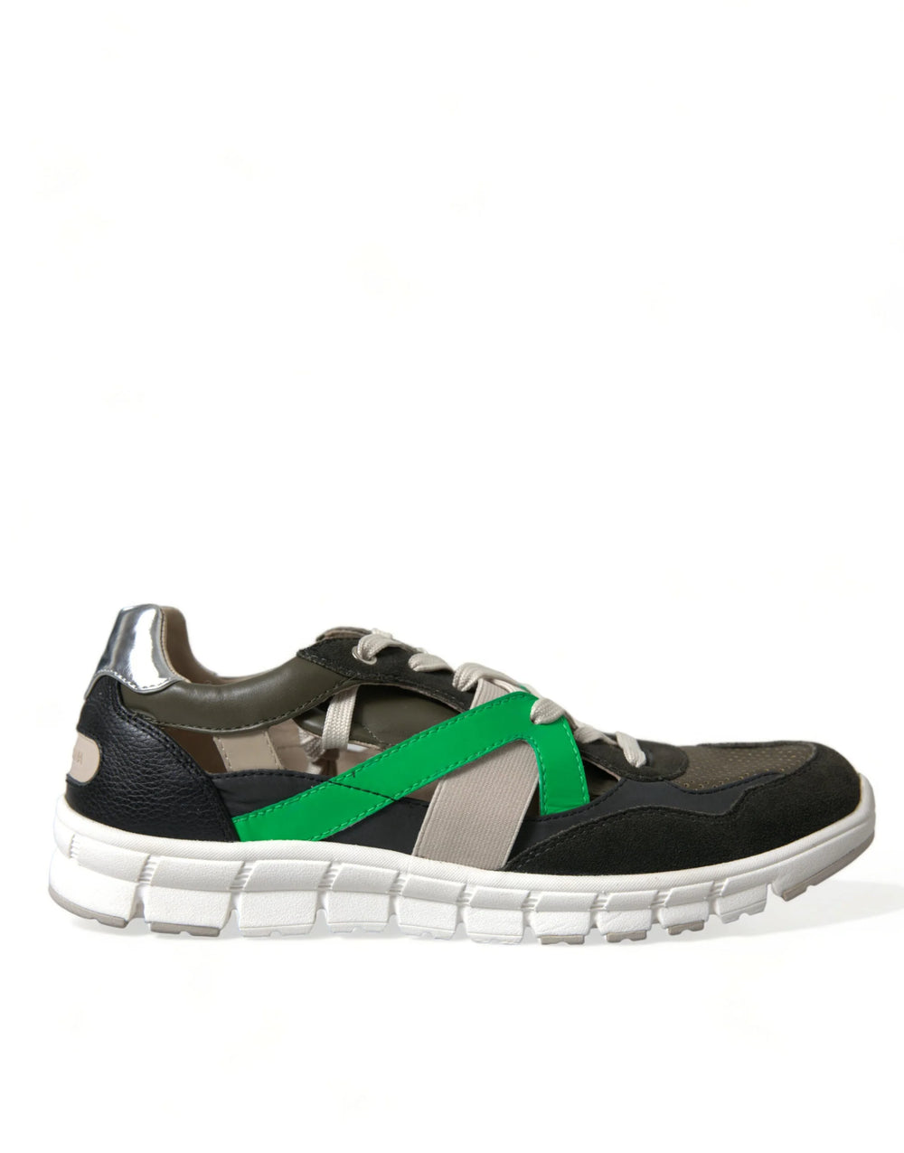 Dolce & Gabbana Multicolor Leather Suede Low Top Sneakers Shoes - EU41/US8 - Sneakers