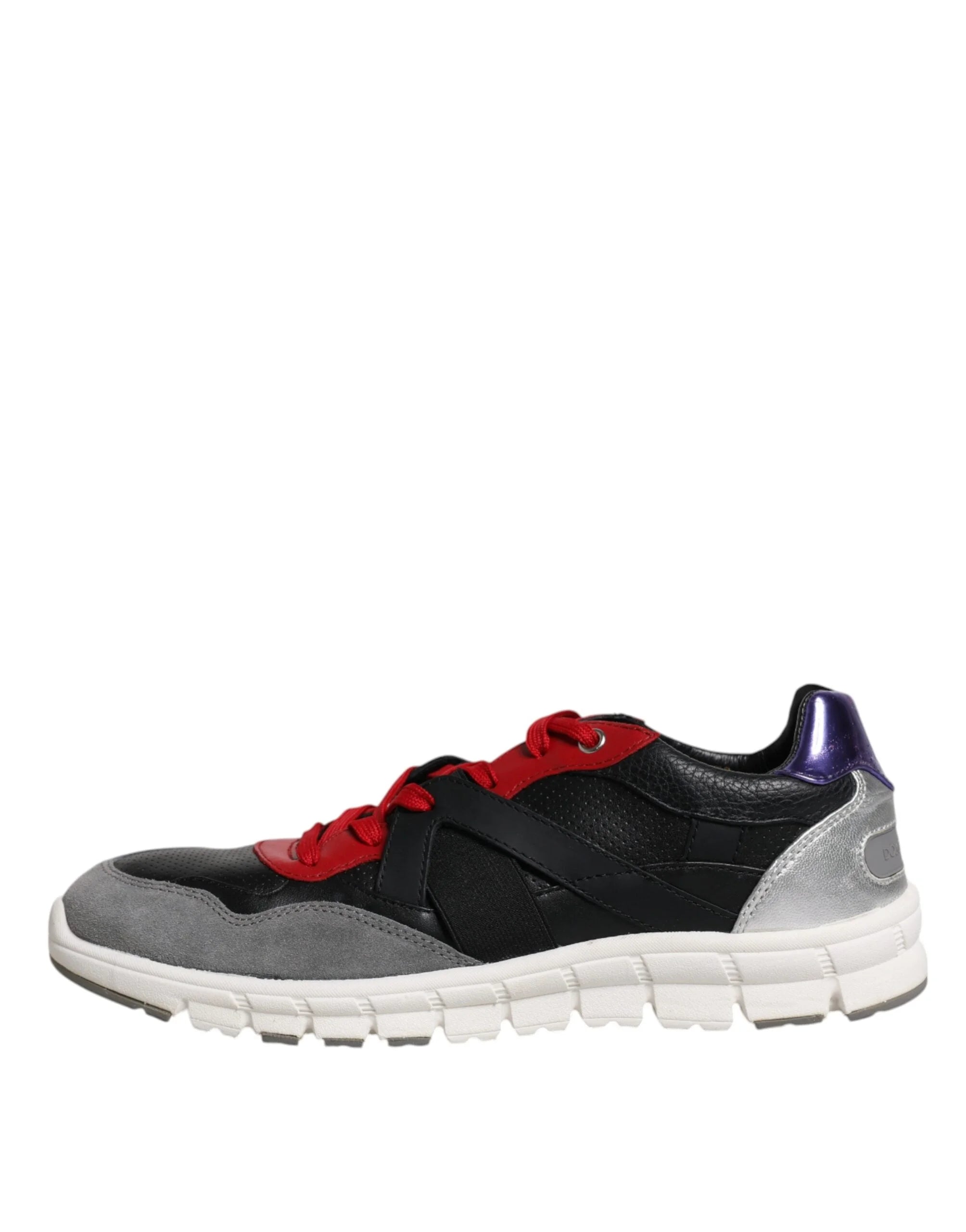 Dolce & Gabbana Multicolor Leather Suede Low Top Sneakers Shoes - EU41.5/US8.5 - Sneakers