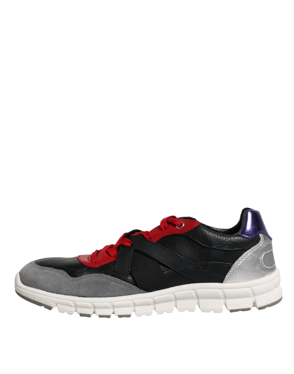 Dolce & Gabbana Multicolor Leather Suede Low Top Sneakers Shoes - EU41.5/US8.5 - Sneakers
