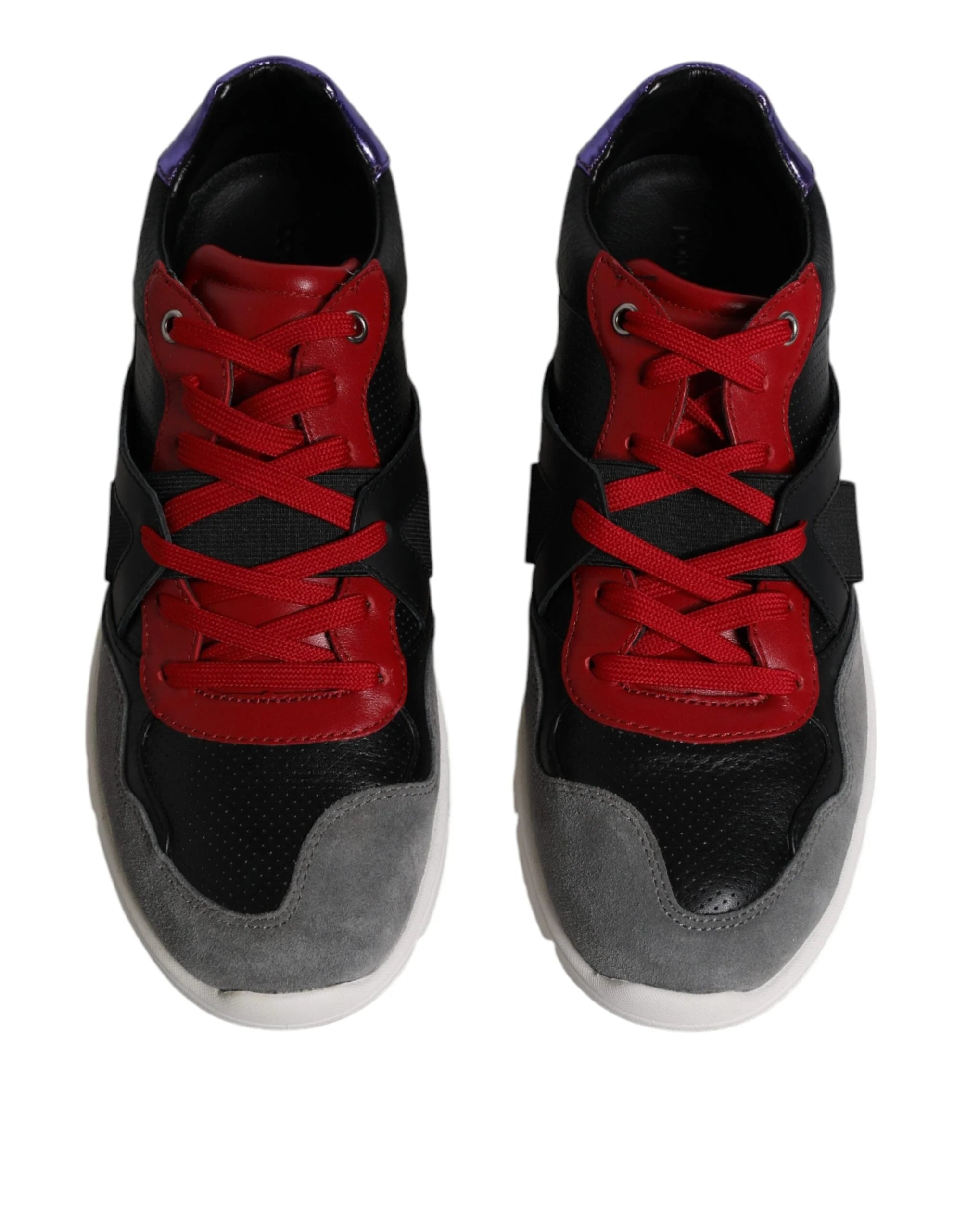 Dolce & Gabbana Multicolor Leather Suede Low Top Sneakers Shoes - EU41.5/US8.5 - Sneakers