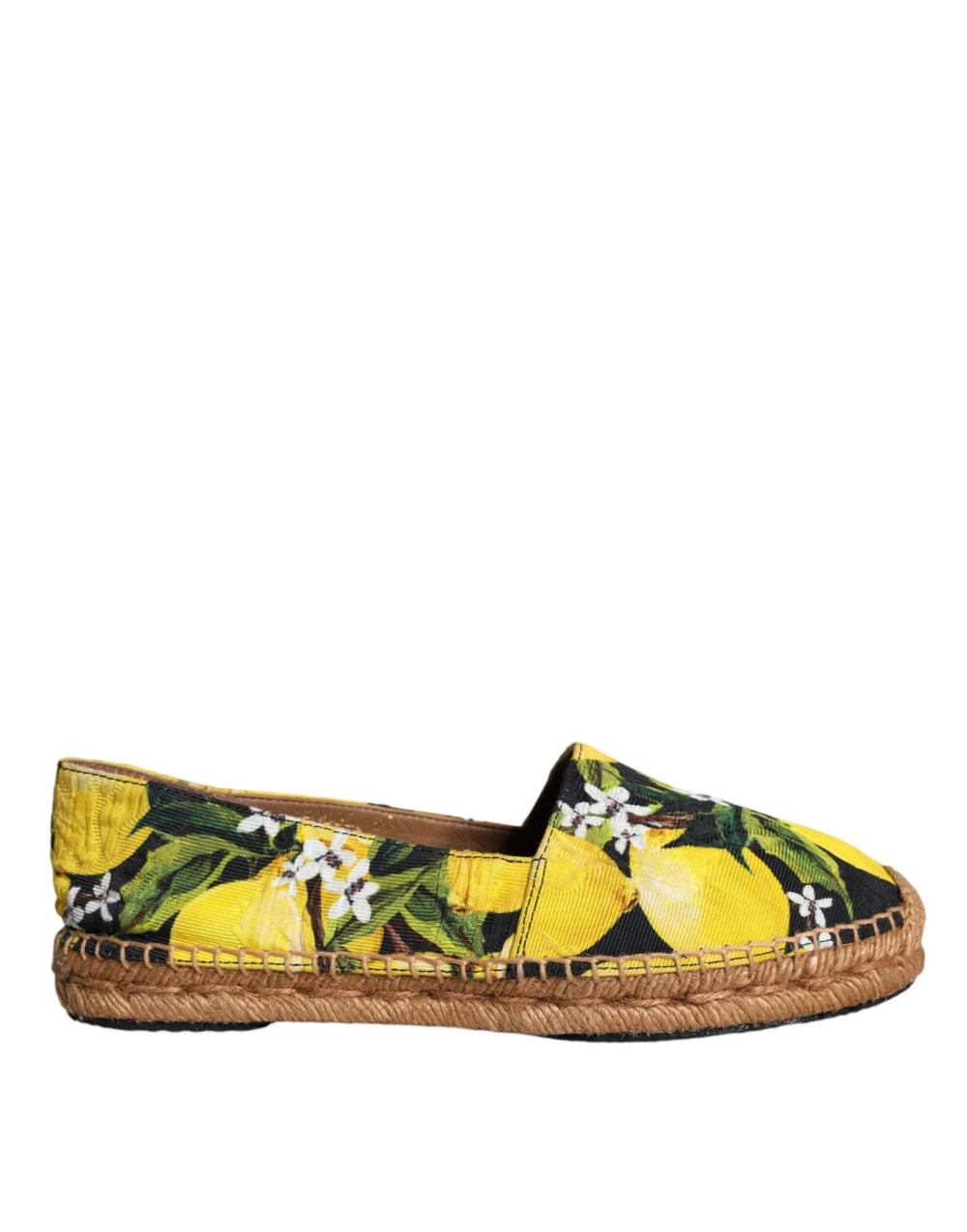Dolce & Gabbana Multicolor Lemon Slip On Espadrilles Shoes - EU35/US4.5 - Flats