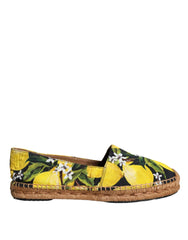 Dolce & Gabbana Multicolor Lemon Slip On Espadrilles Shoes - EU35/US4.5 - Flats