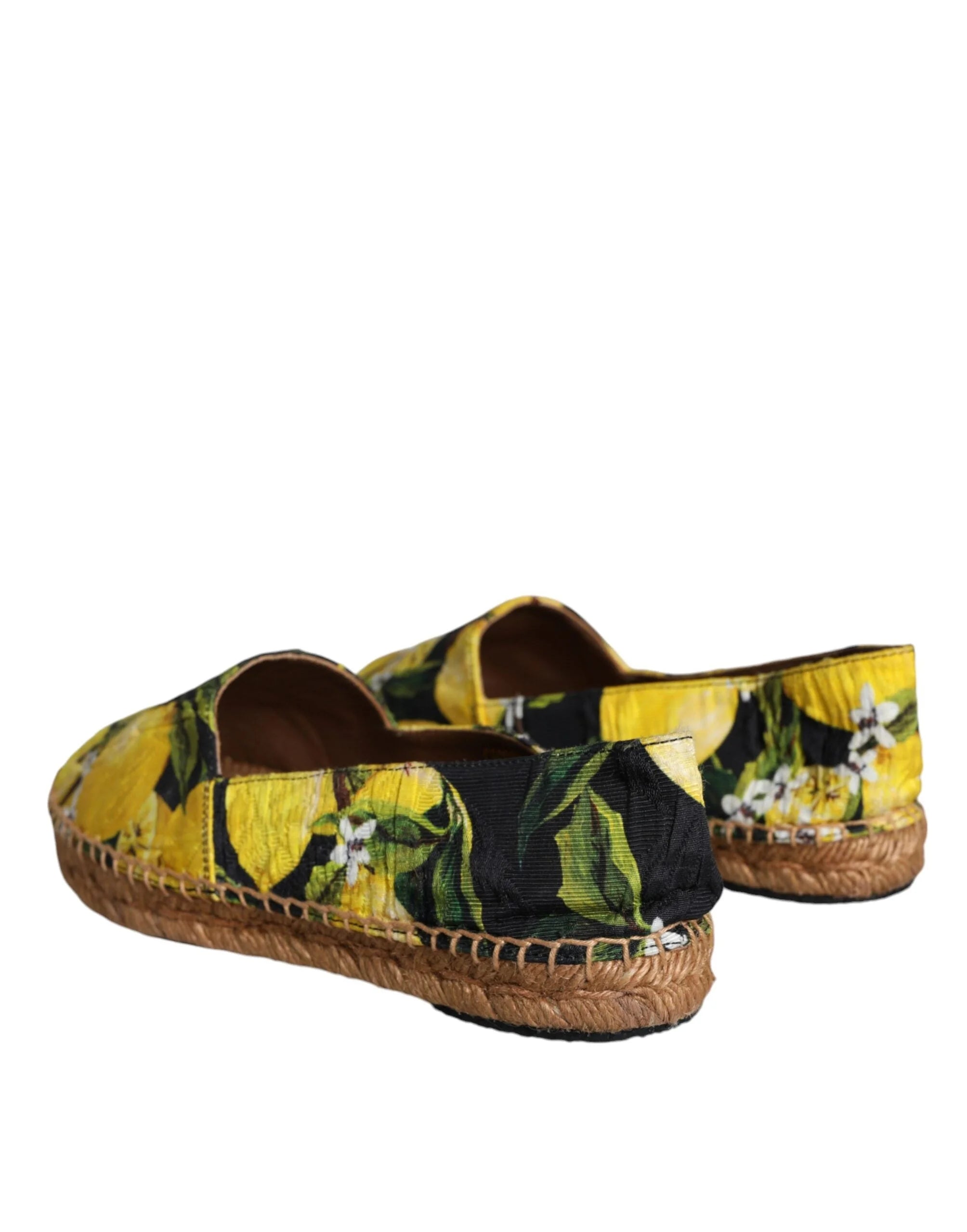 Dolce & Gabbana Multicolor Lemon Slip On Espadrilles Shoes - EU35/US4.5 - Flats
