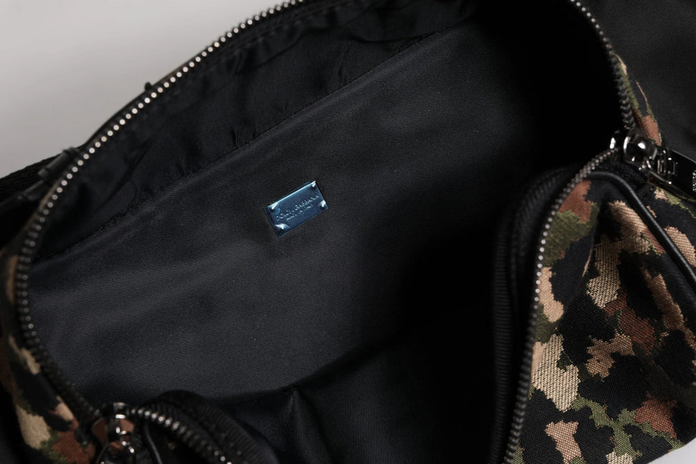 Dolce & Gabbana Multicolor Leopard DG Logo Belt Waist Fanny Pack Bag - Fanny Packs