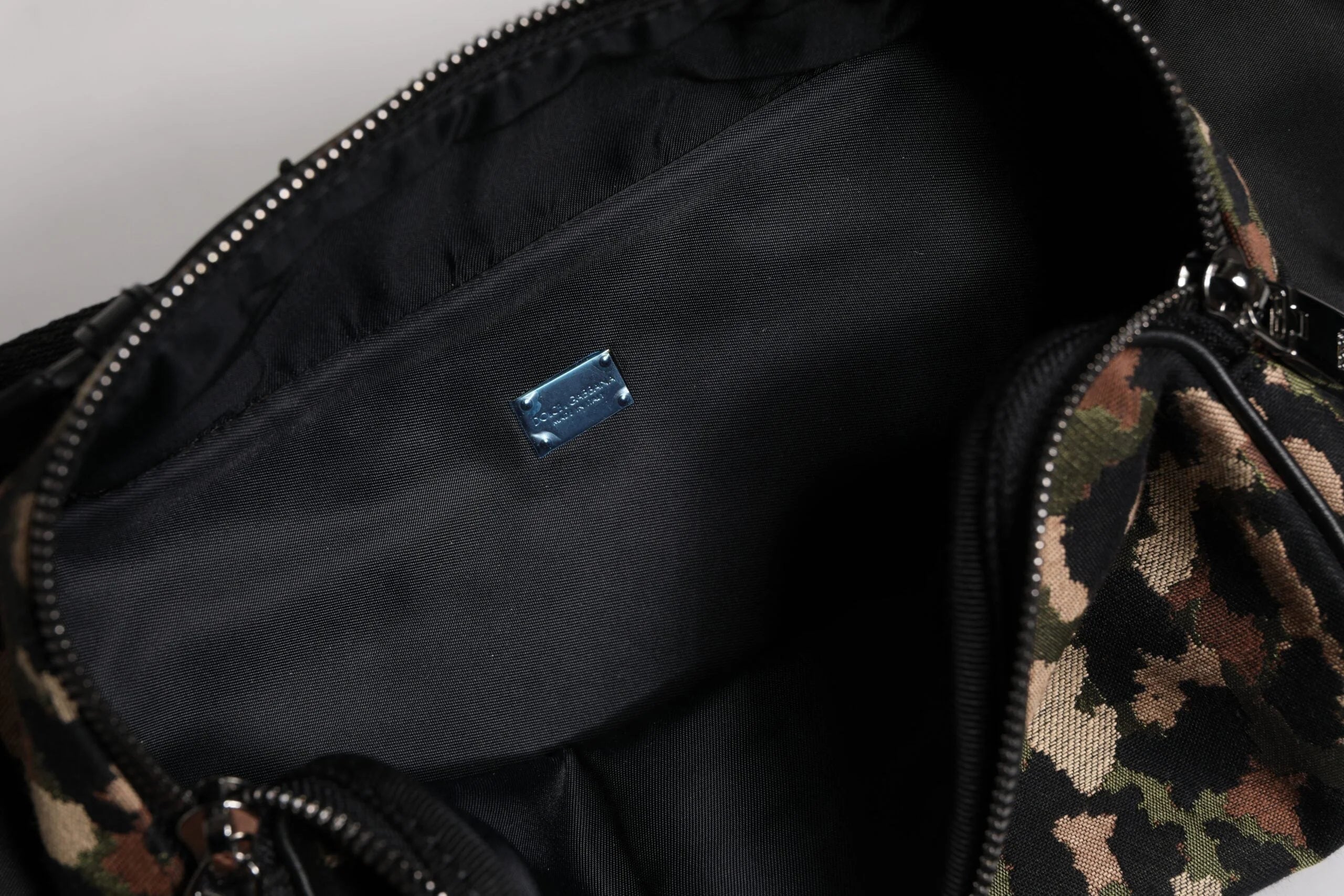 Dolce & Gabbana Multicolor Leopard DG Logo Belt Waist Fanny Pack Bag
