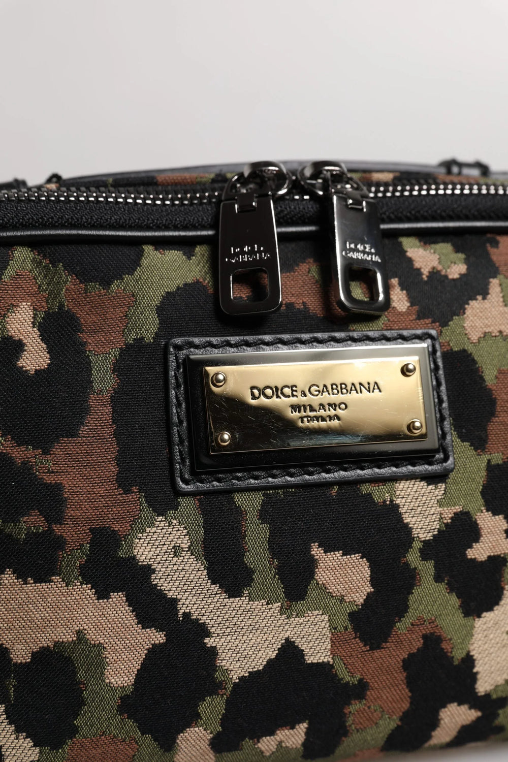 Dolce & Gabbana Multicolor Leopard DG Logo Belt Waist Fanny Pack Bag - Fanny Packs