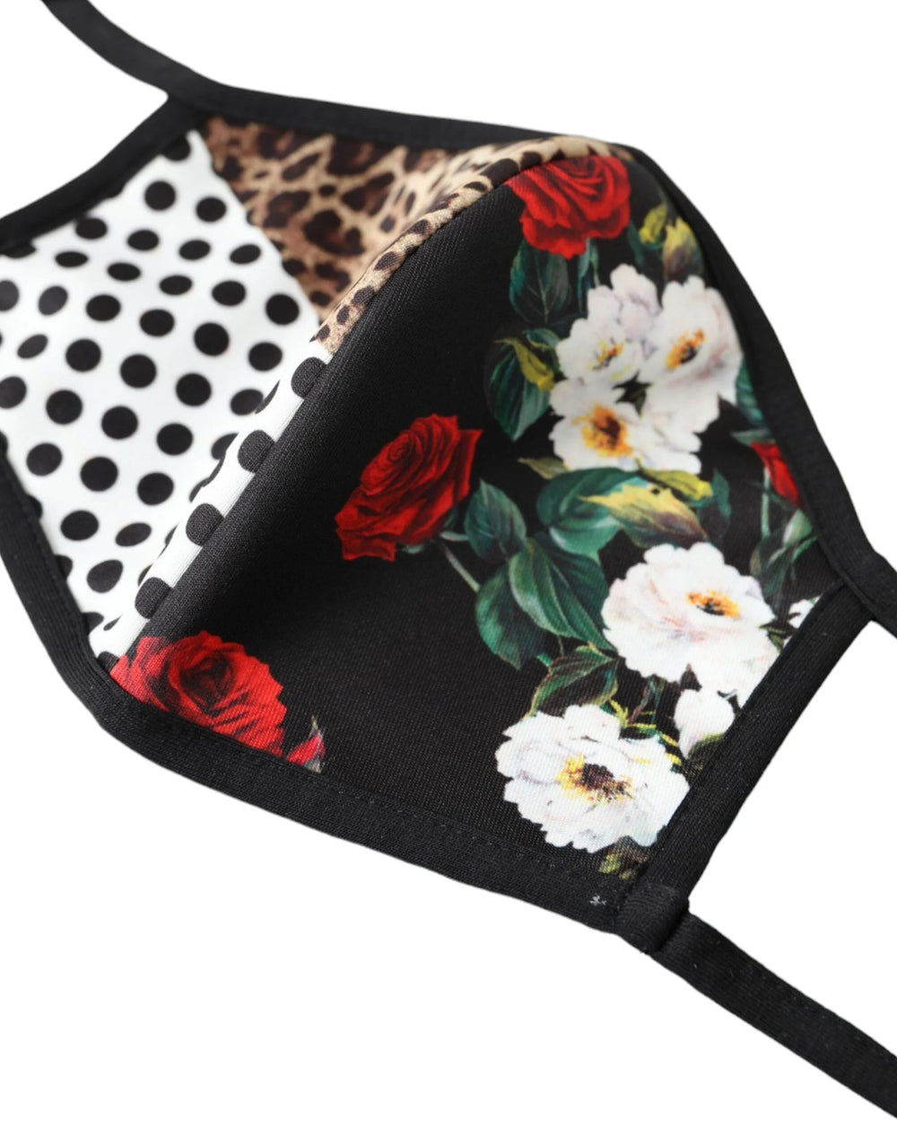 Dolce & Gabbana Multicolor Leopard Floral Elastic Ear Strap Face Mask - Fashion Face Masks