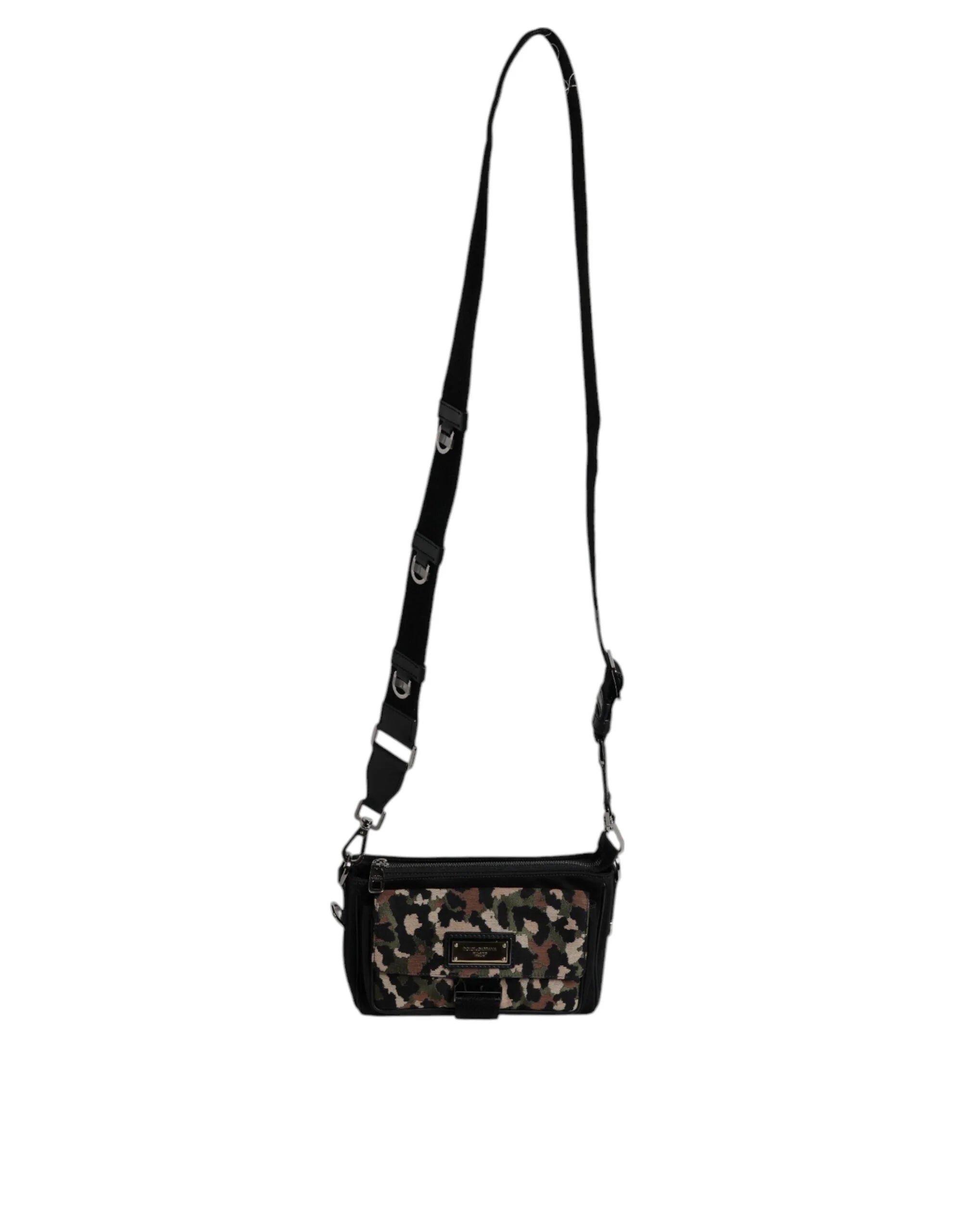 Dolce & Gabbana Multicolor Leopard Jacquard Crossbody Bag - Cross Body Bags