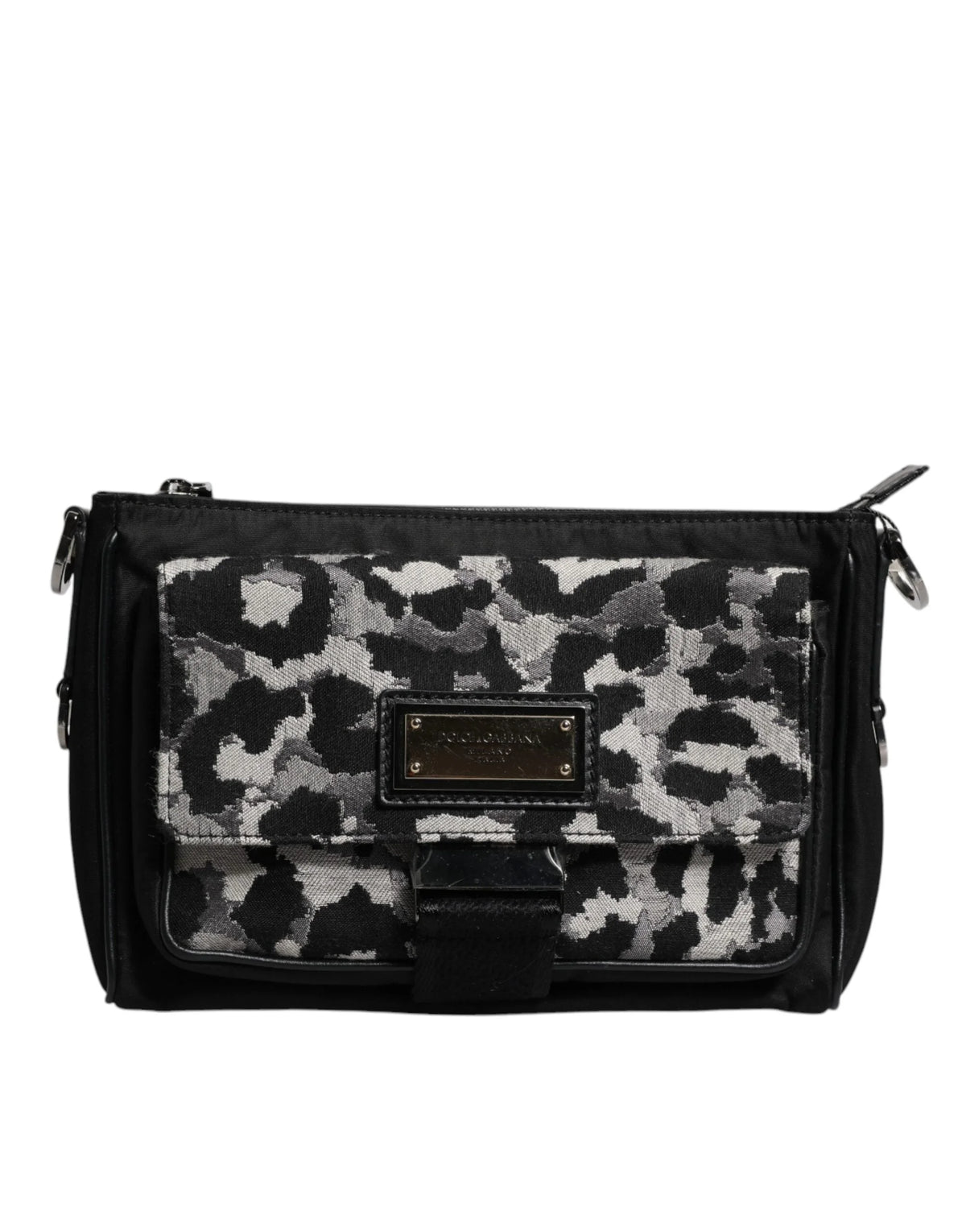 Dolce & Gabbana Multicolor Leopard Jacquard Crossbody Bag - Cross Body Bags