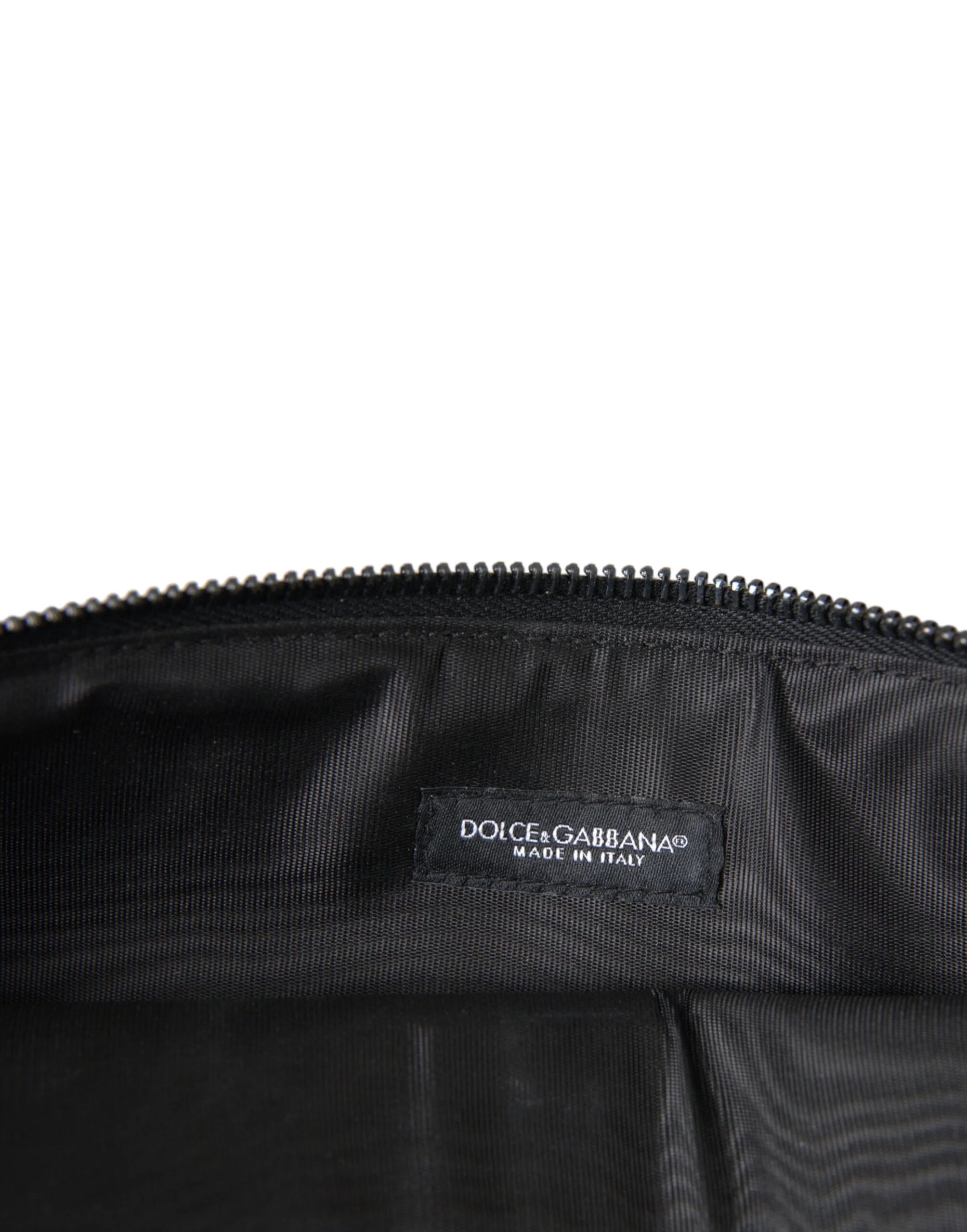 Dolce & Gabbana Multicolor Leopard Jacquard Logo Plaque Document Briefcase Bag - Briefcases