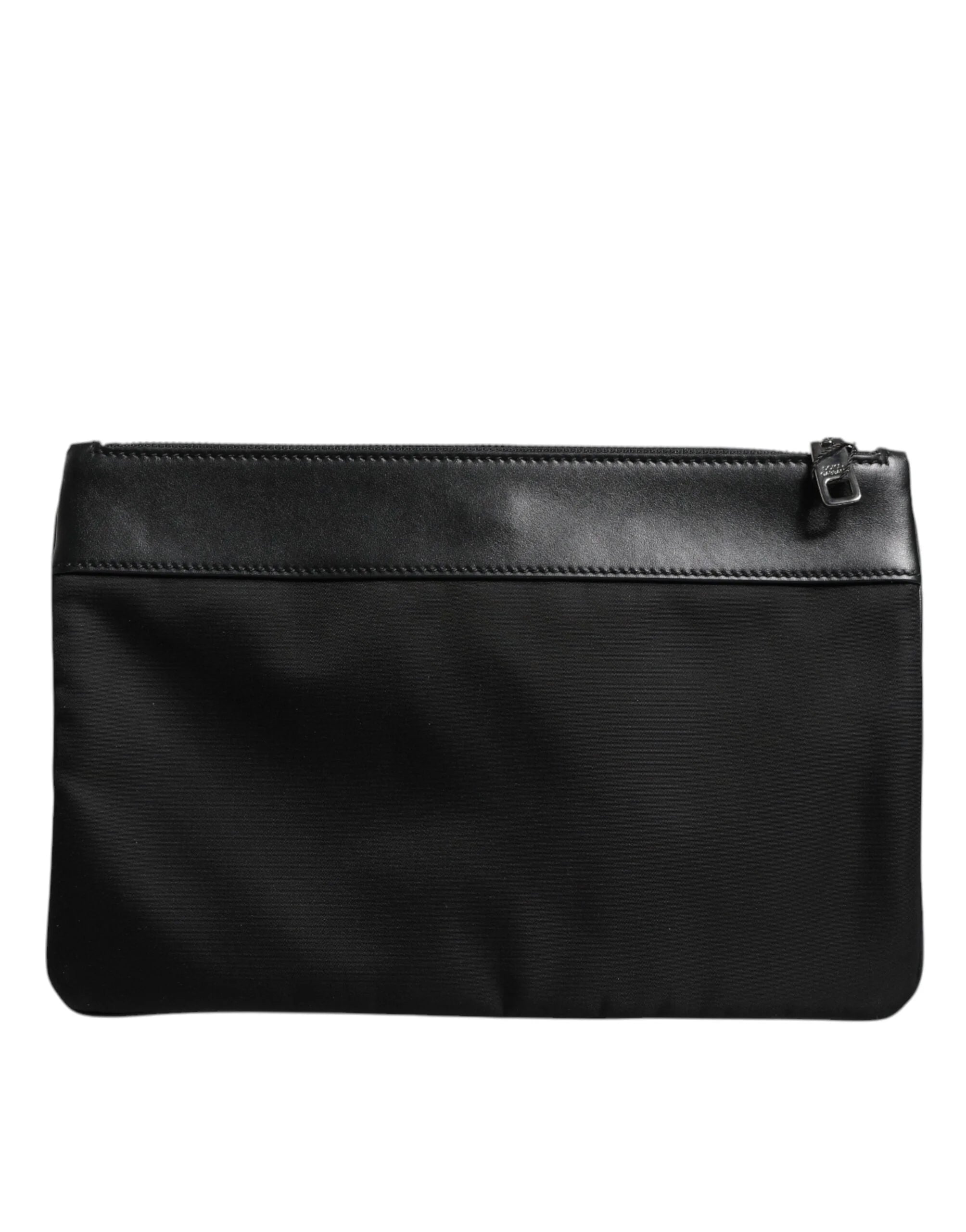 Dolce & Gabbana Multicolor Leopard Jacquard Logo Plaque Men Pouch Bag - Clutch Bags