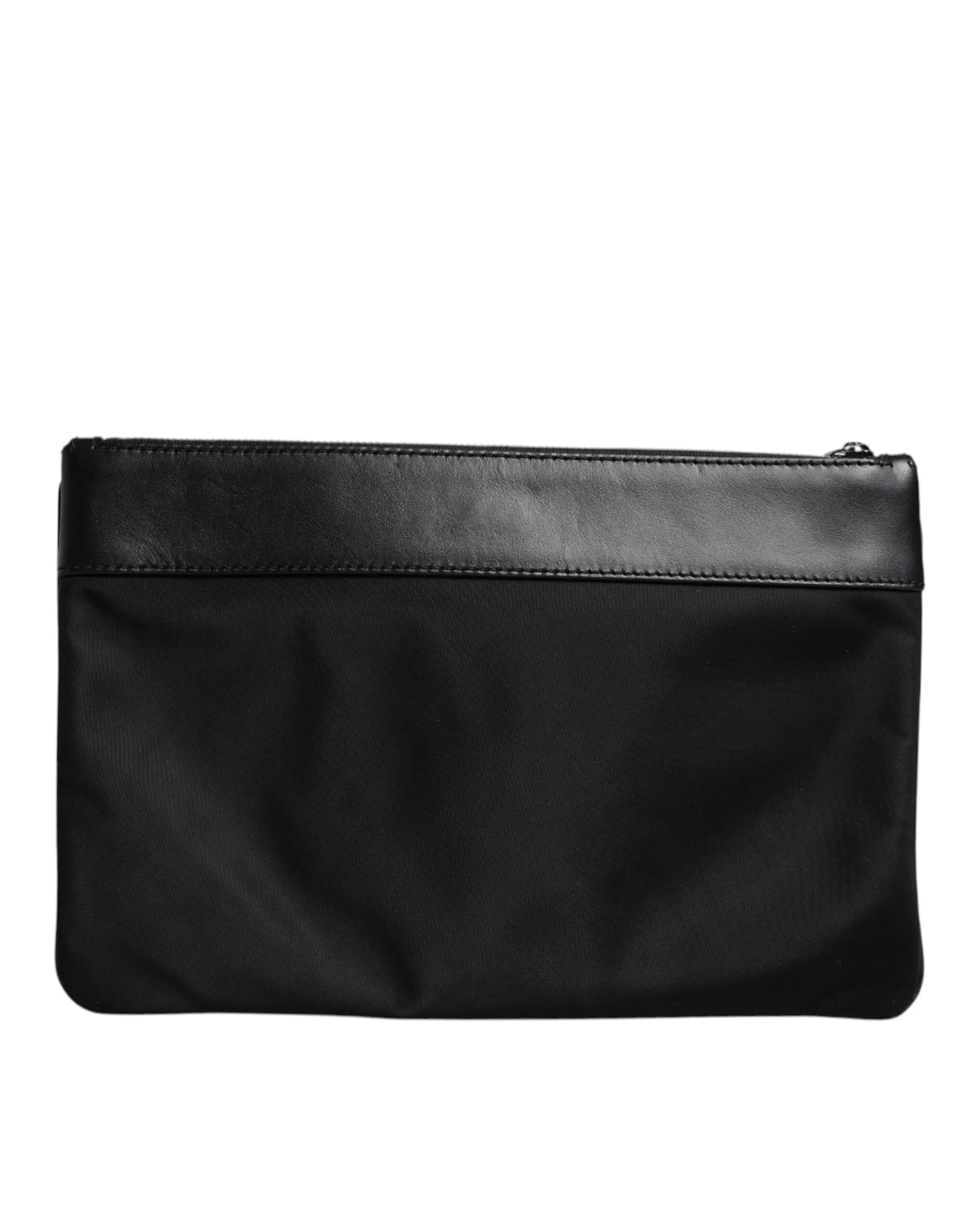 Dolce & Gabbana Multicolor Leopard Jacquard Print Logo Plaque Pouch Bag - Clutch Bags