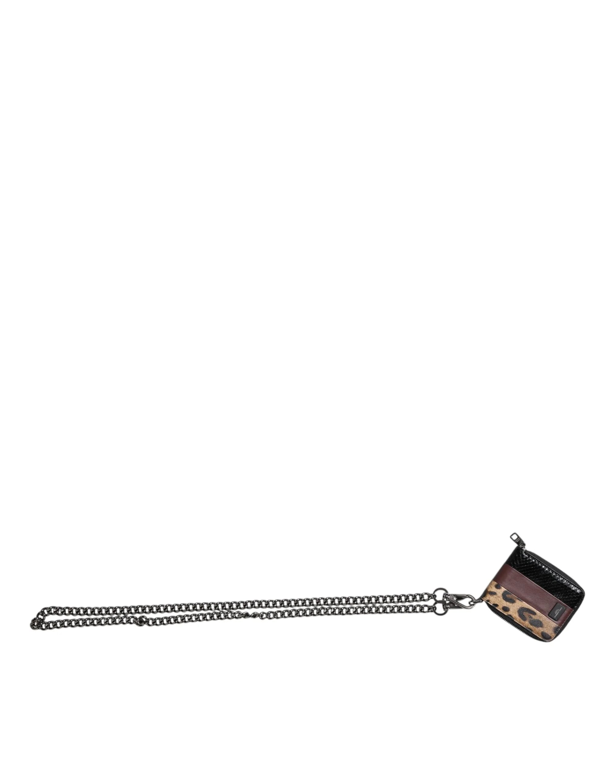 Dolce & Gabbana Multicolor Leopard Leather DG Bifold Card Holder Wallet - Wallets