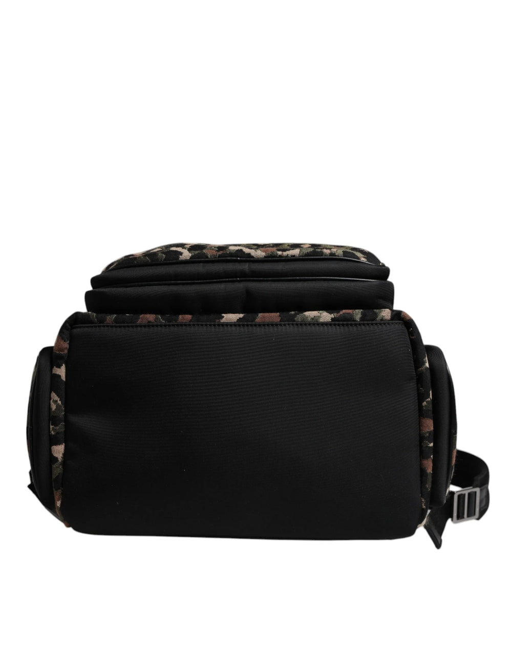 Dolce & Gabbana Multicolor Leopard Print DG Logo Plaque Men Backpack Bag - Backpacks