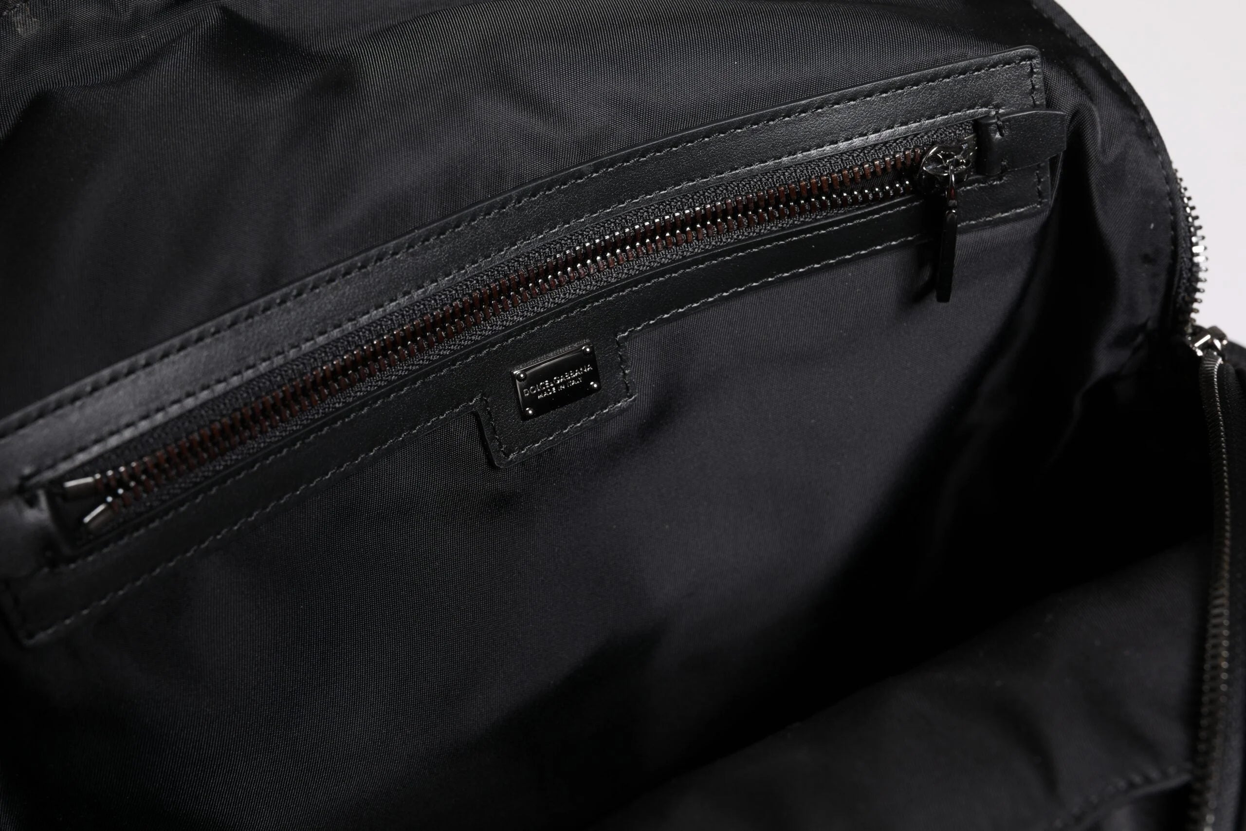 Dolce & Gabbana Multicolor Leopard Print DG Logo Plaque Men Backpack Bag - Backpacks