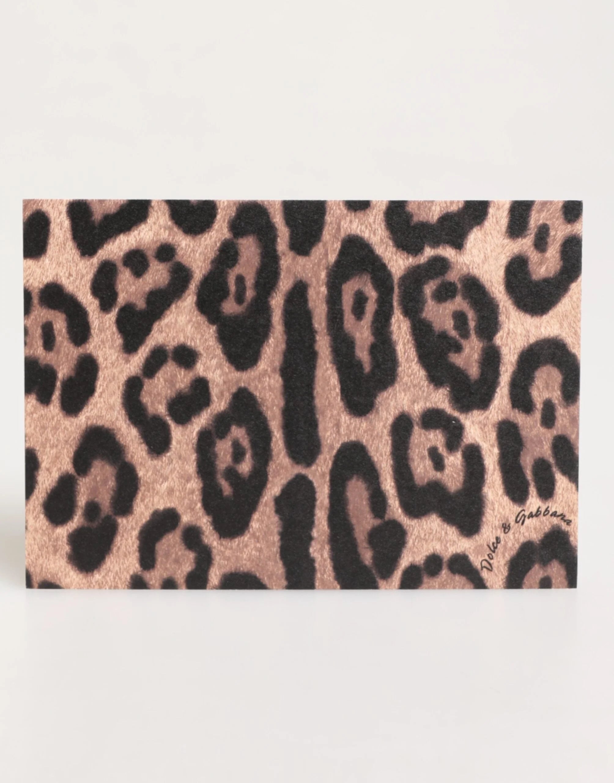 Dolce & Gabbana Multicolor Leopard Print Envelope Paper Post Card Holder - Desktop Organizers
