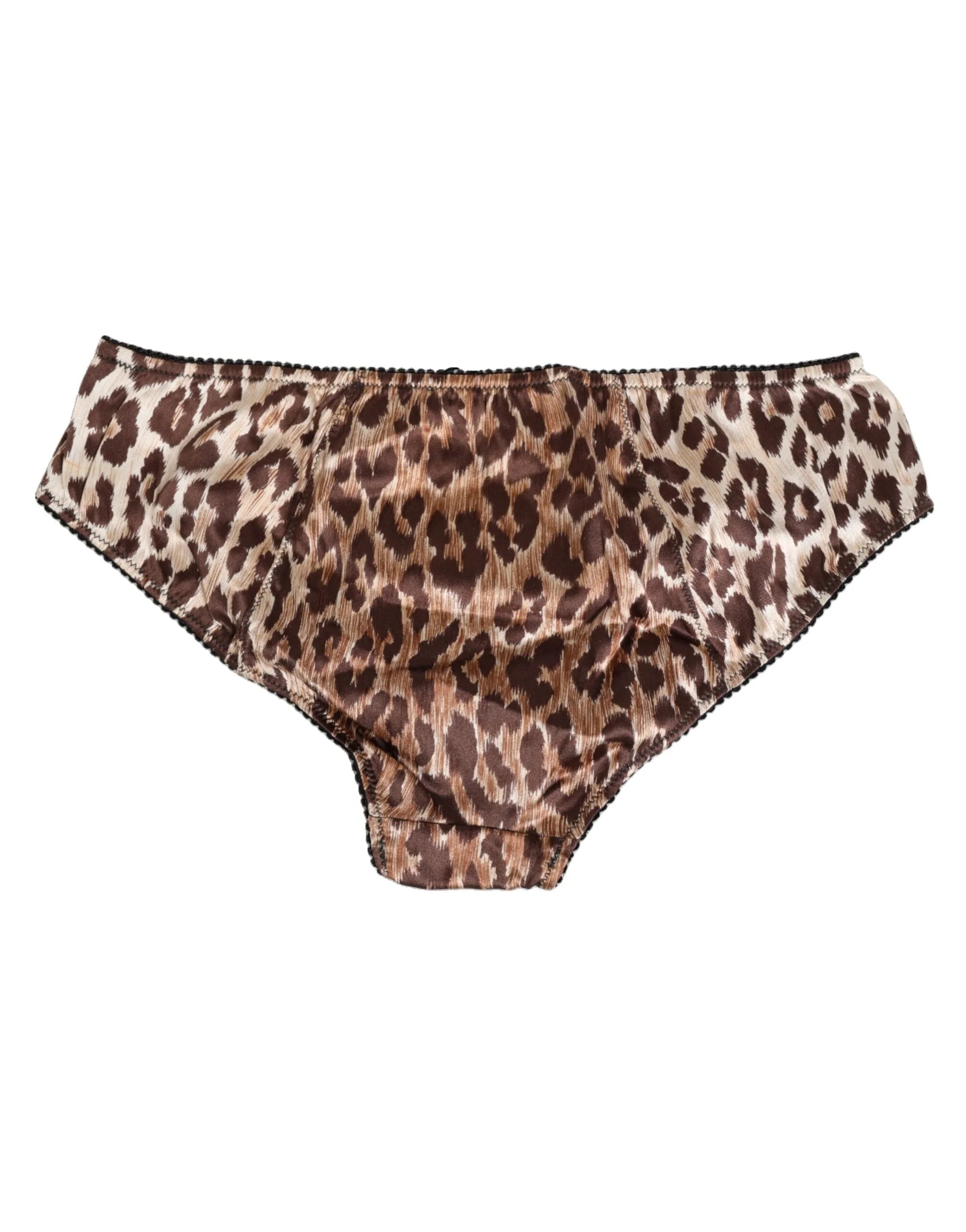 Dolce & Gabbana Multicolor Leopard Print Girdle Panty Underwear - IT2 | S - Briefs