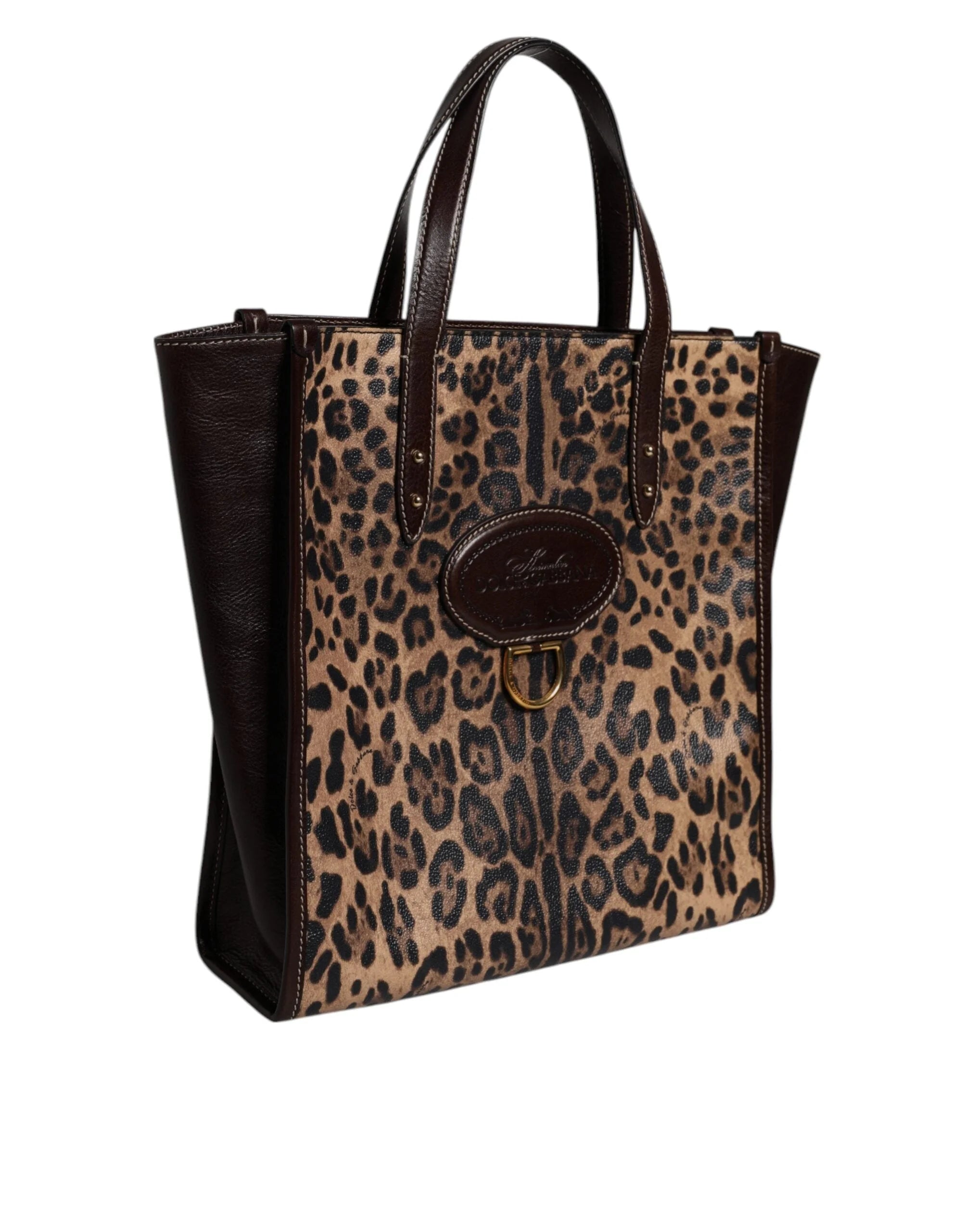 Dolce & Gabbana Multicolor Leopard Shopping Tote Shoulder WomenBorse Bag - Shopper Bags